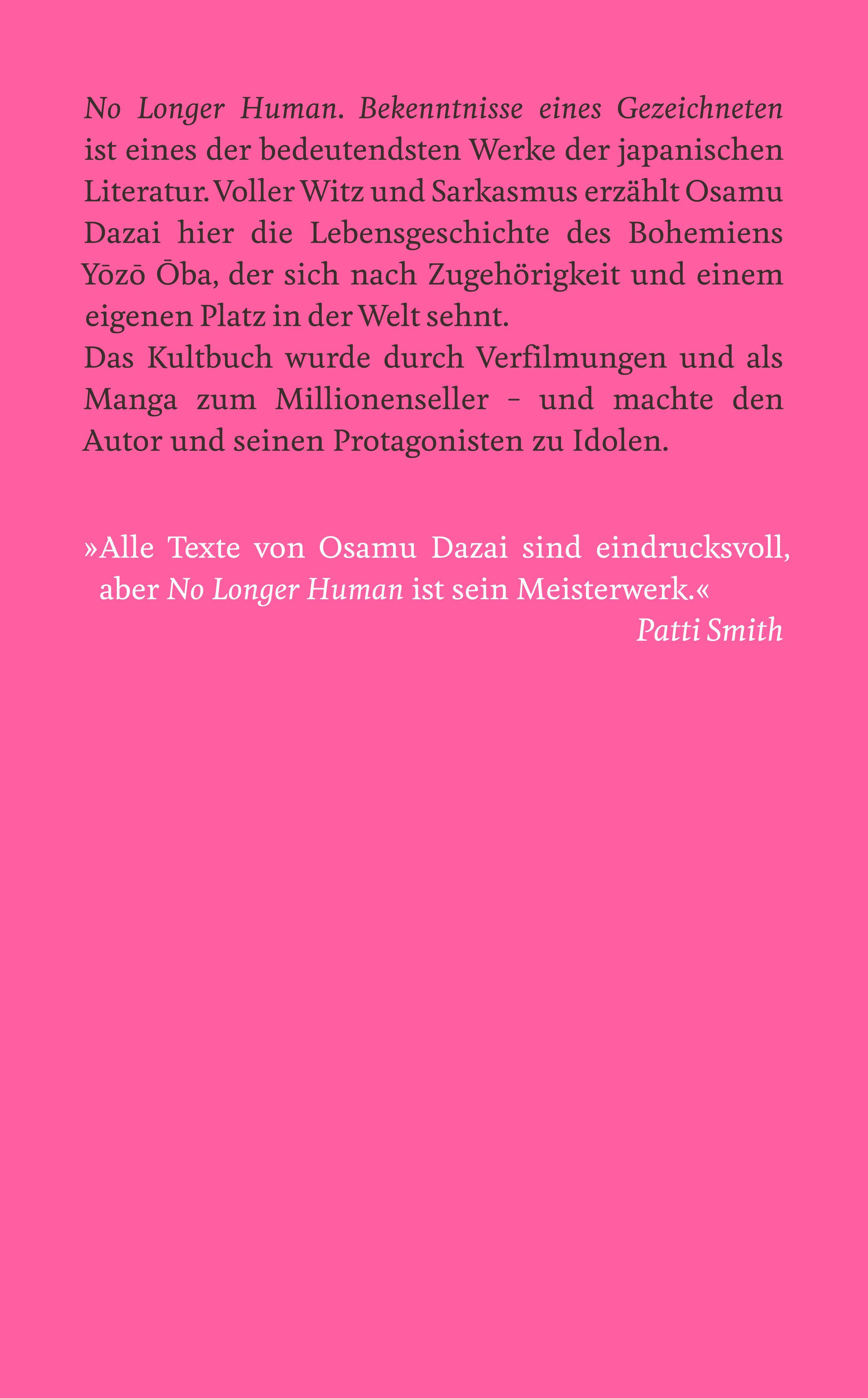 Rückseitencover No Longer Human