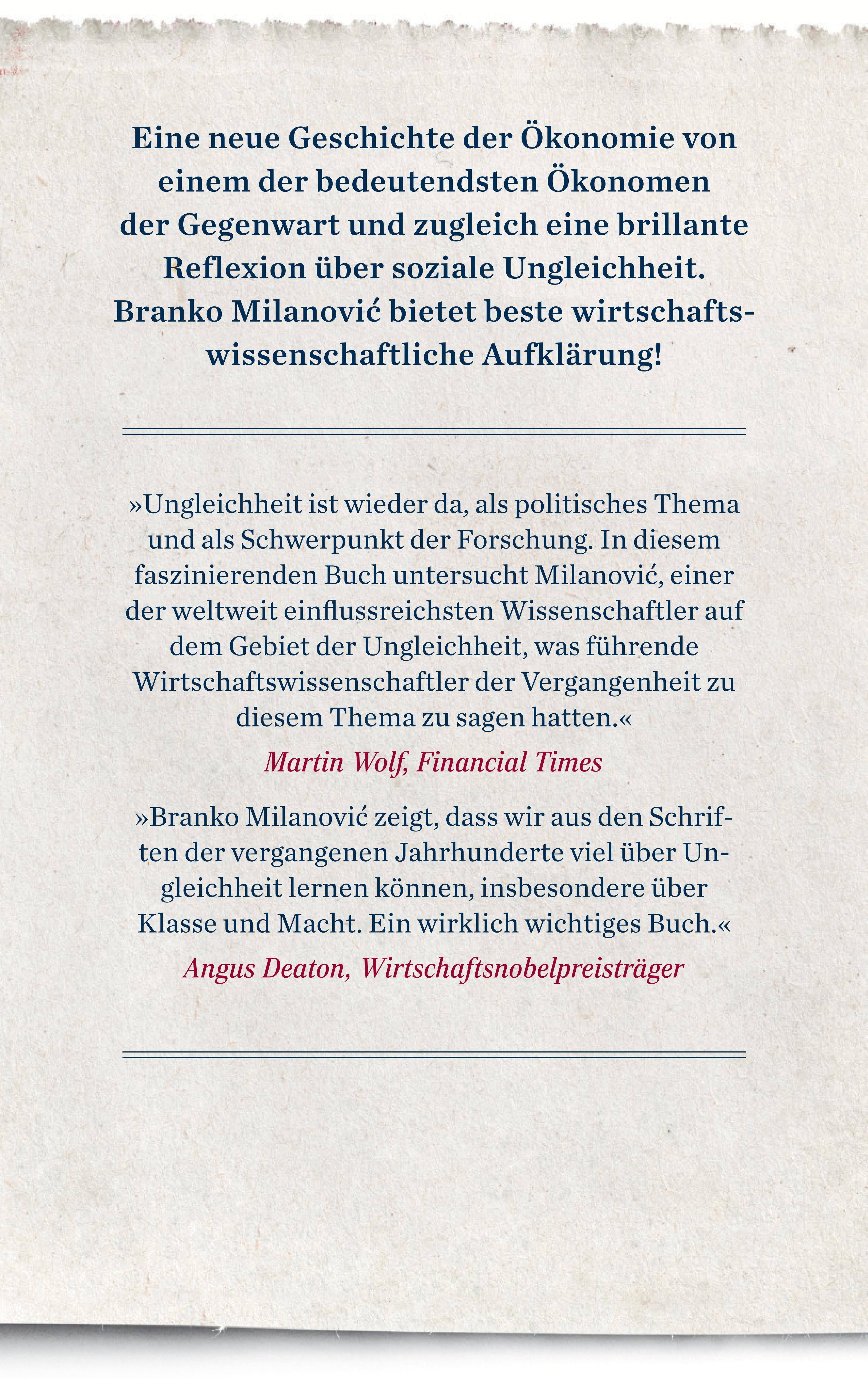 Rückseitencover Visionen der Ungleichheit