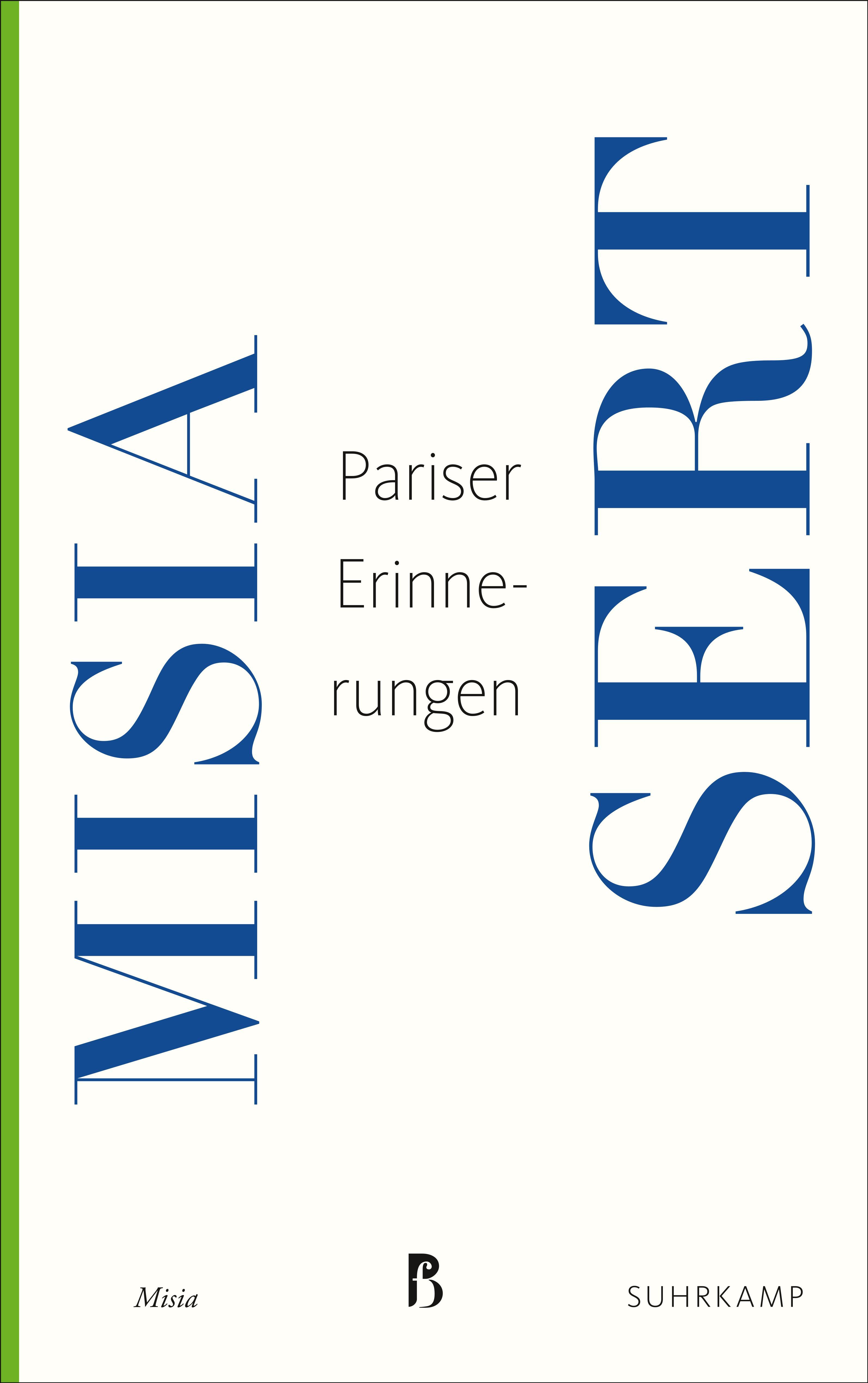 Vorderes Coverbild Pariser Erinnerungen