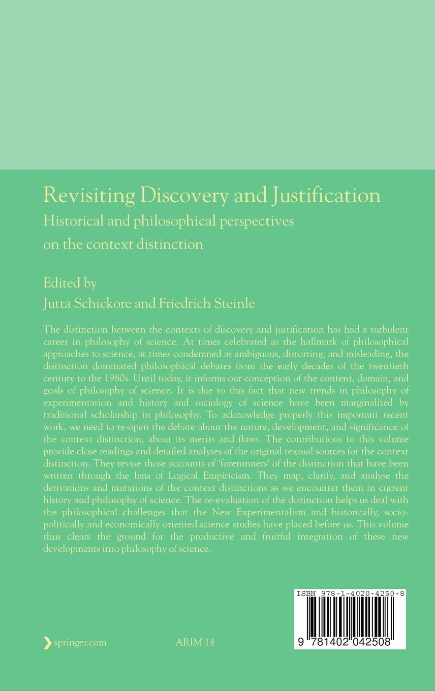 Rückseitencover Revisiting Discovery and Justification
