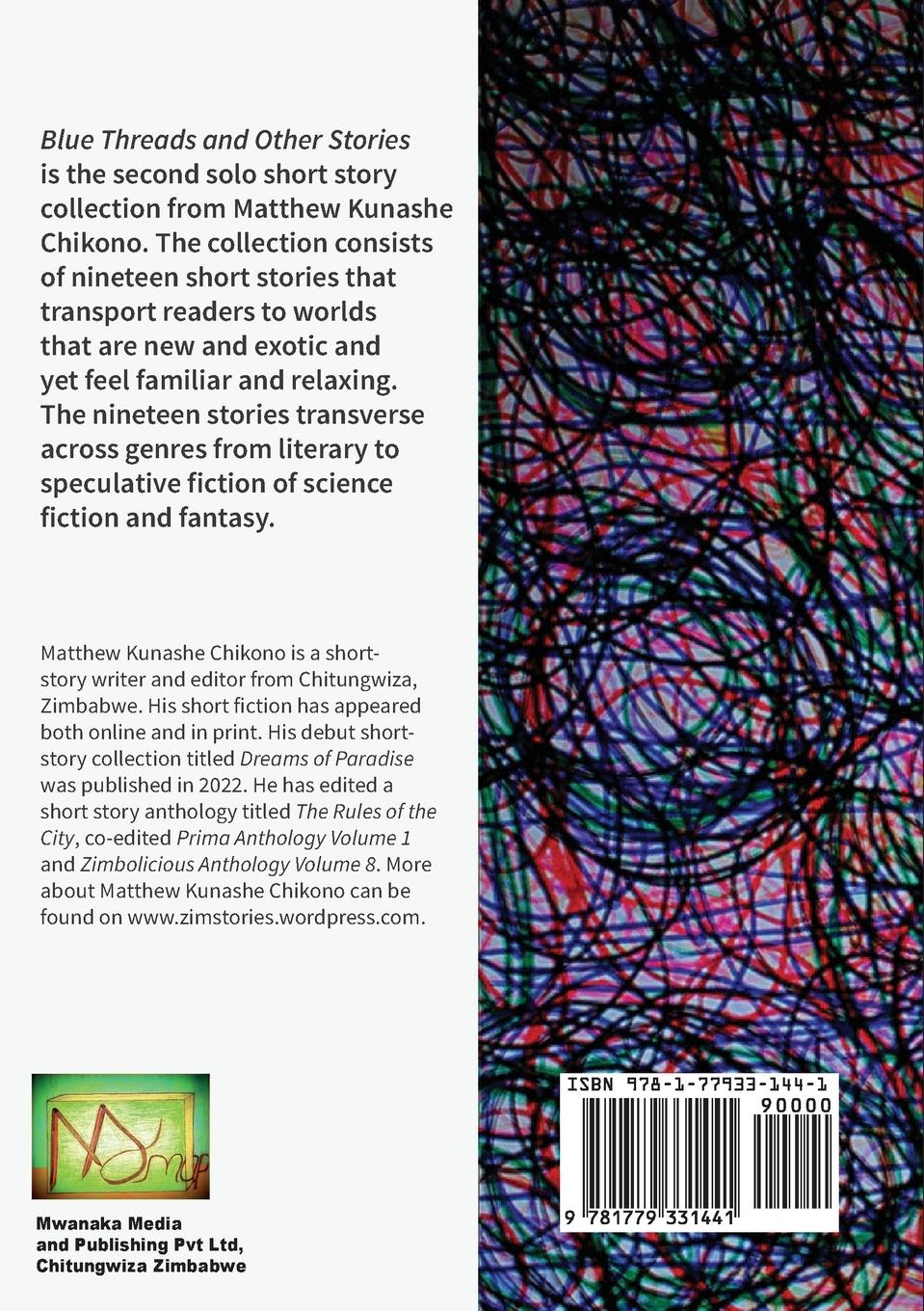 Rückseitencover Blue Threads and Other Stories