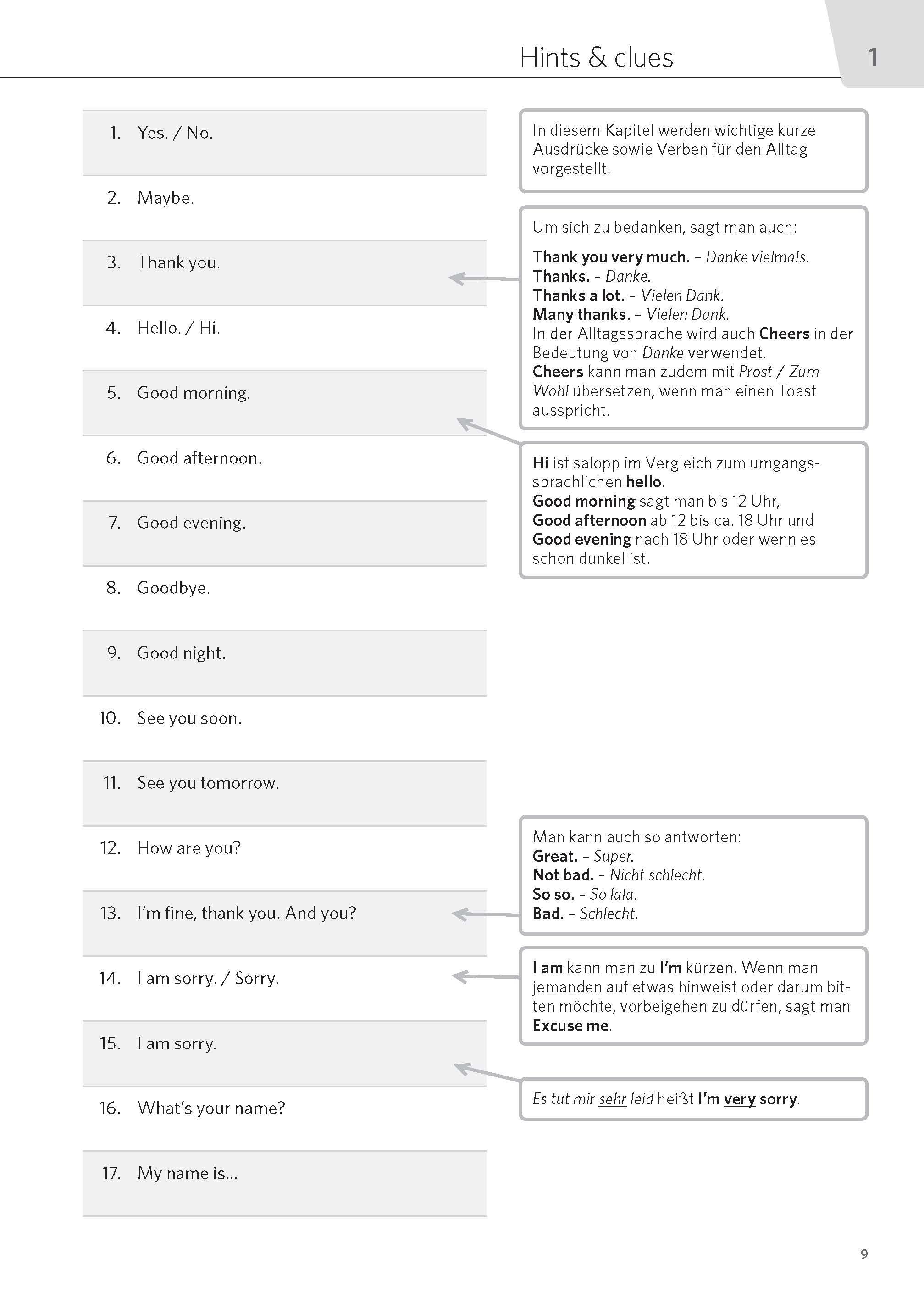 Beispielinhalt (Bild) PONS Satz für Satz Englisch A1