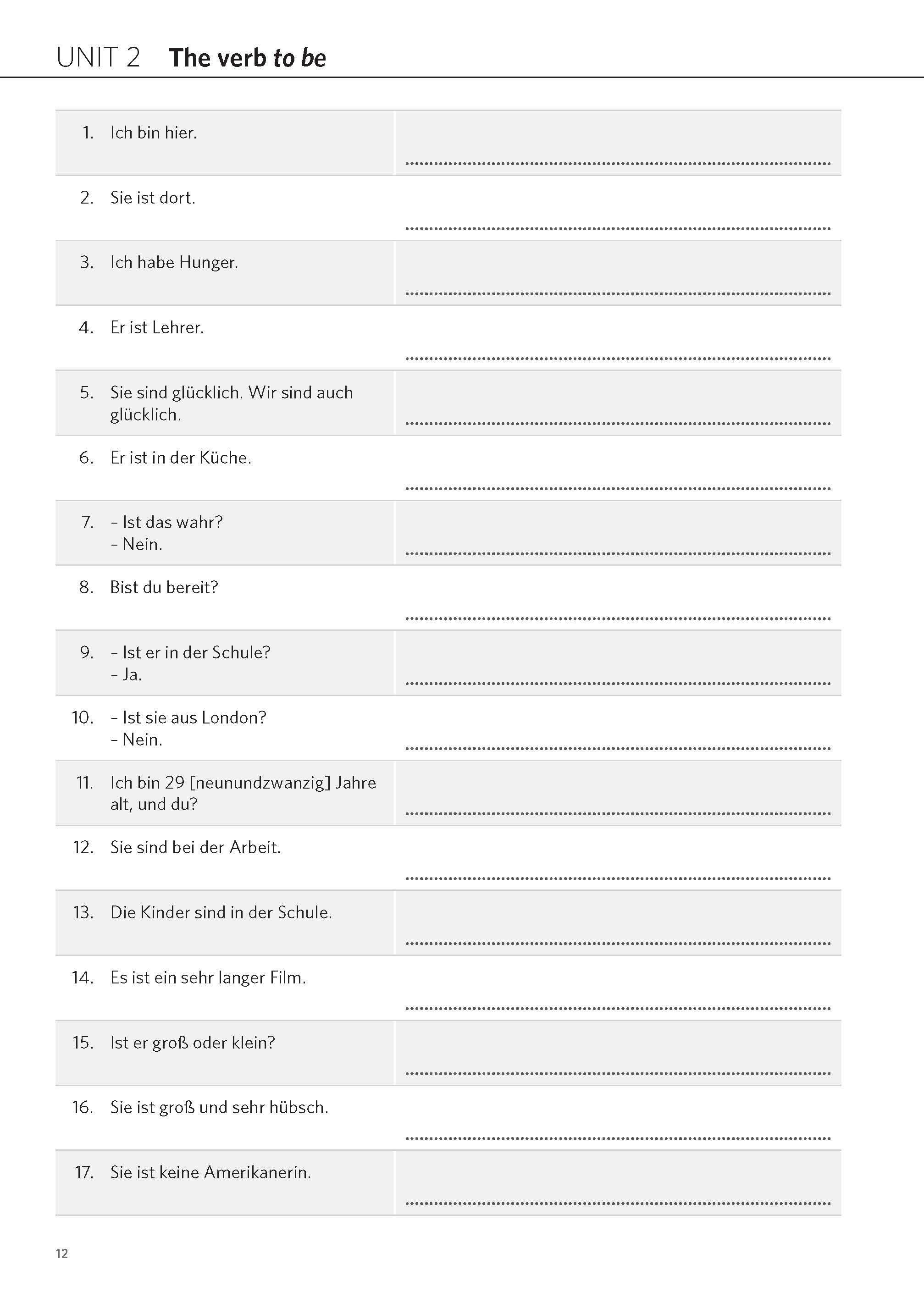 Beispielinhalt (Bild) PONS Satz für Satz Englisch A1