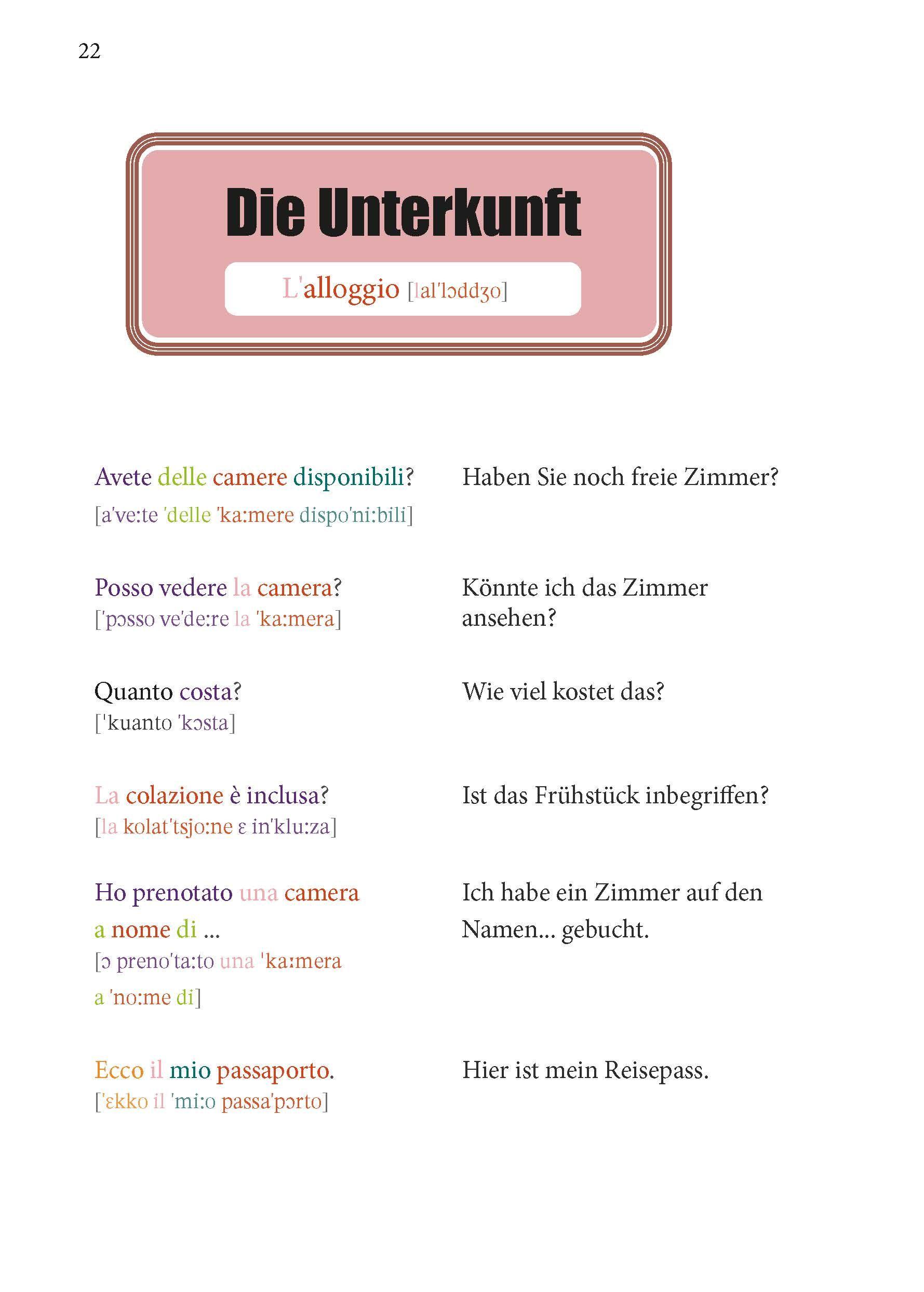 Beispielinhalt (Bild) PONS Italienisch Im Handumdrehen