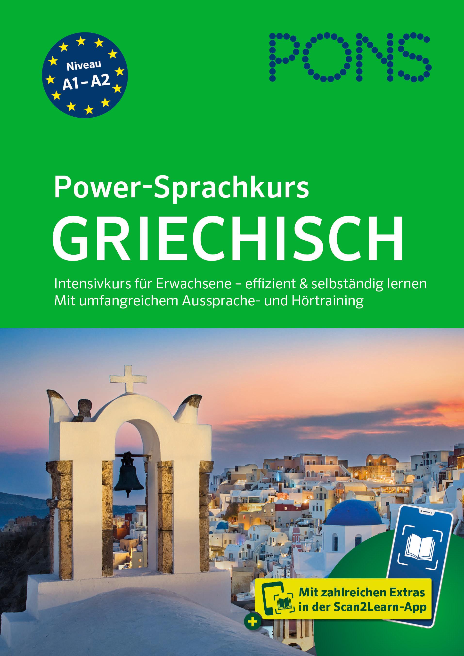 Vorderes Coverbild PONS Power-Sprachkurs Griechisch