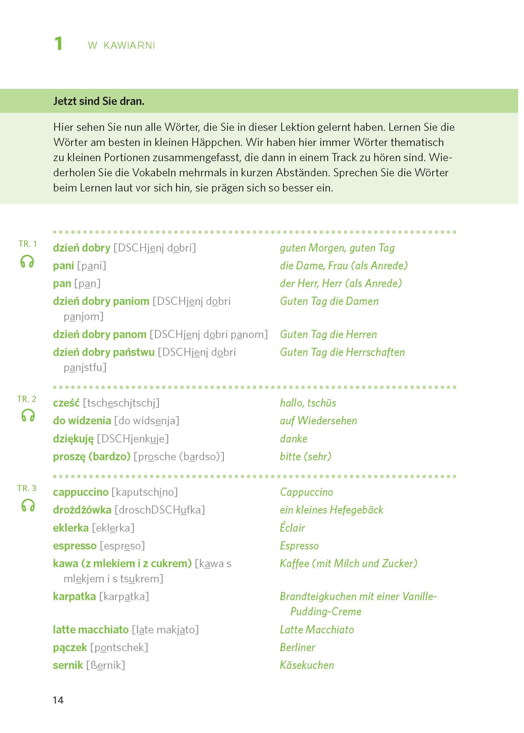 Beispielinhalt (Bild) PONS Polnisch leicht & locker