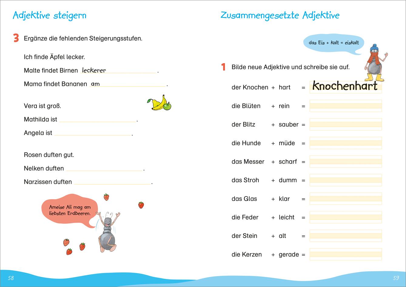 Beispielinhalt (Bild) Fit für Rechtschreibung 2. Klasse. Mein Übungsheft