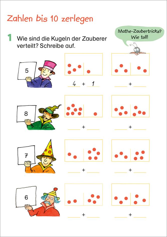 Beispielinhalt (Bild) Fit fürs Rechnen 1. Klasse. Mein 5-Minuten-Block
