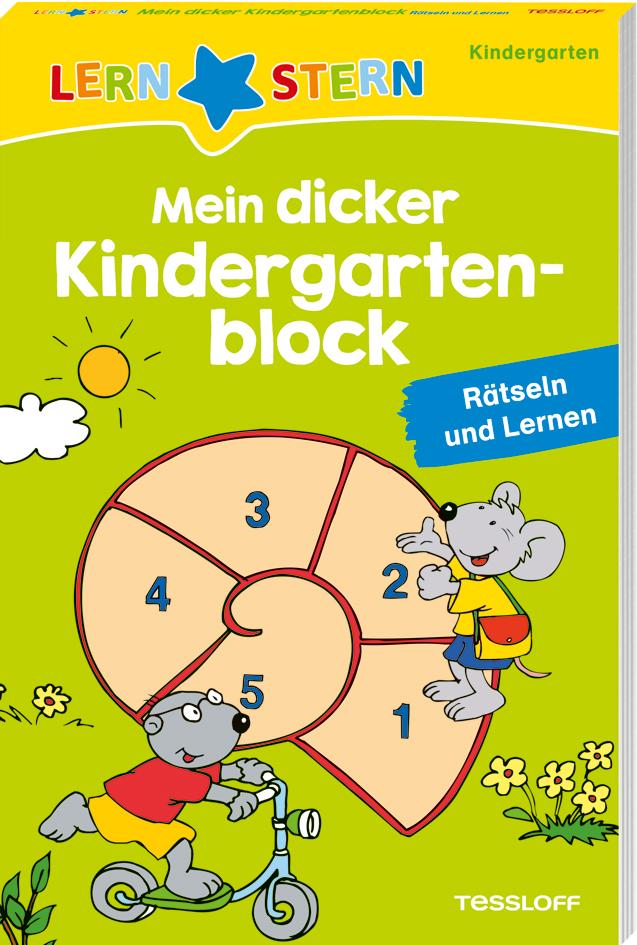 Vorderes Coverbild LERNSTERN. Mein dicker Kindergartenblock