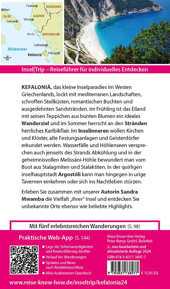 Rückseitencover Reise Know-How InselTrip Kefaloniá