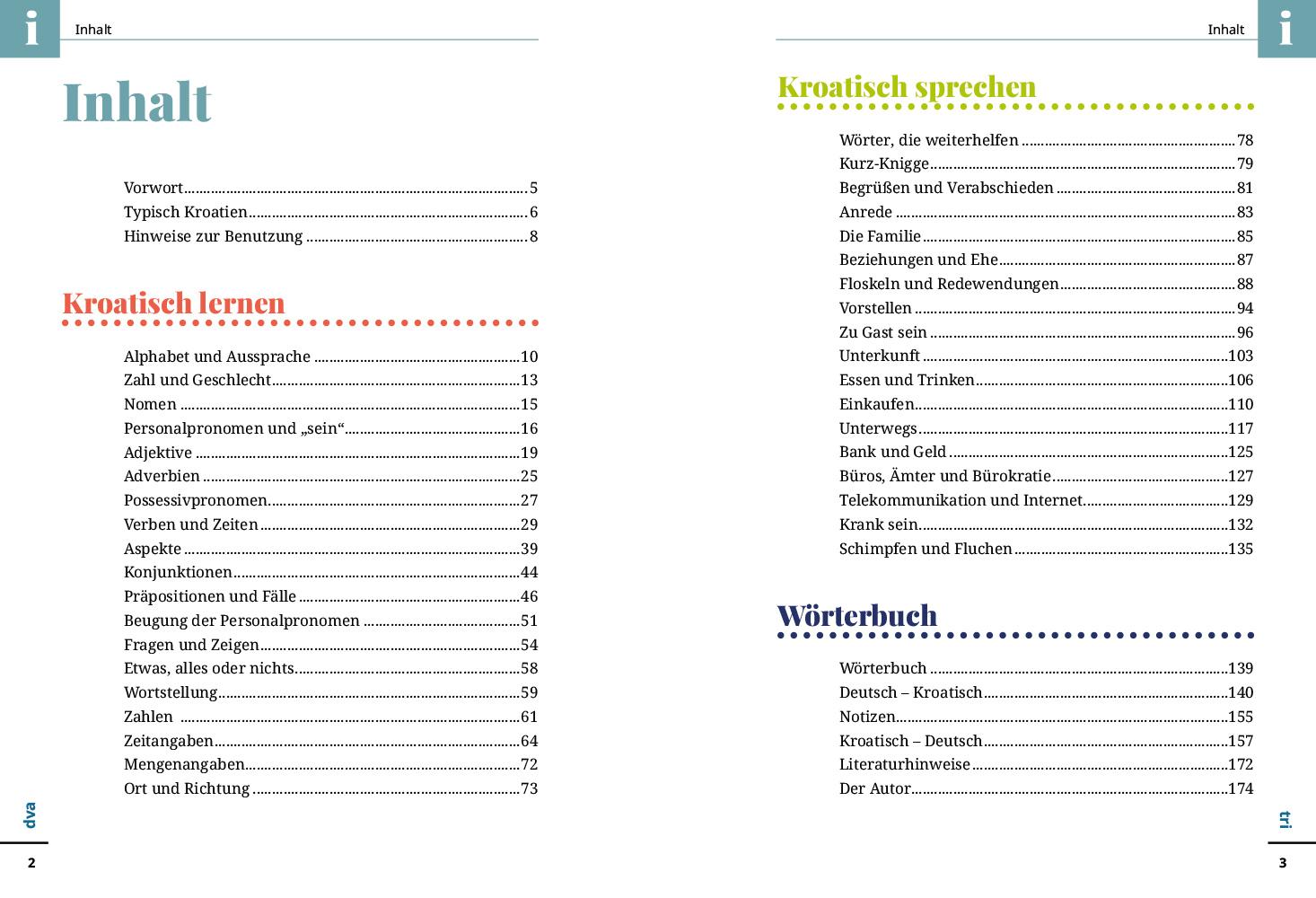 Beispielinhalt (Bild) Reise Know-How Sprachführer Kroatisch - Wort für Wort