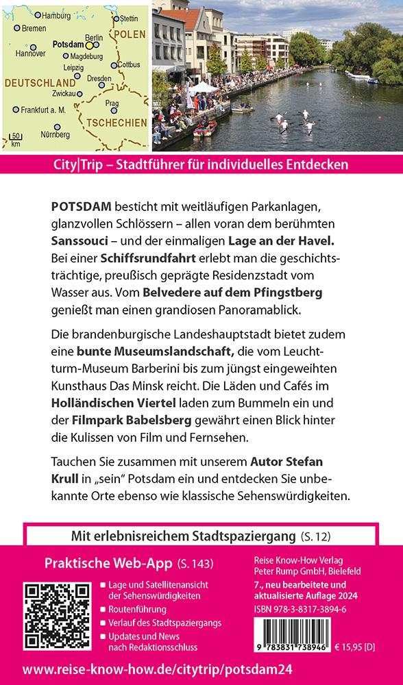 Rückseitencover Reise Know-How CityTrip Potsdam