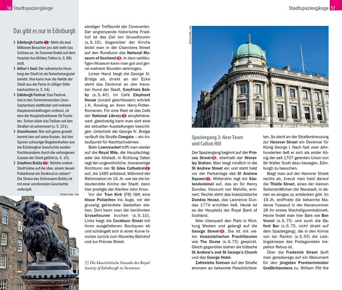 Beispielinhalt (Bild) Reise Know-How CityTrip Edinburgh
