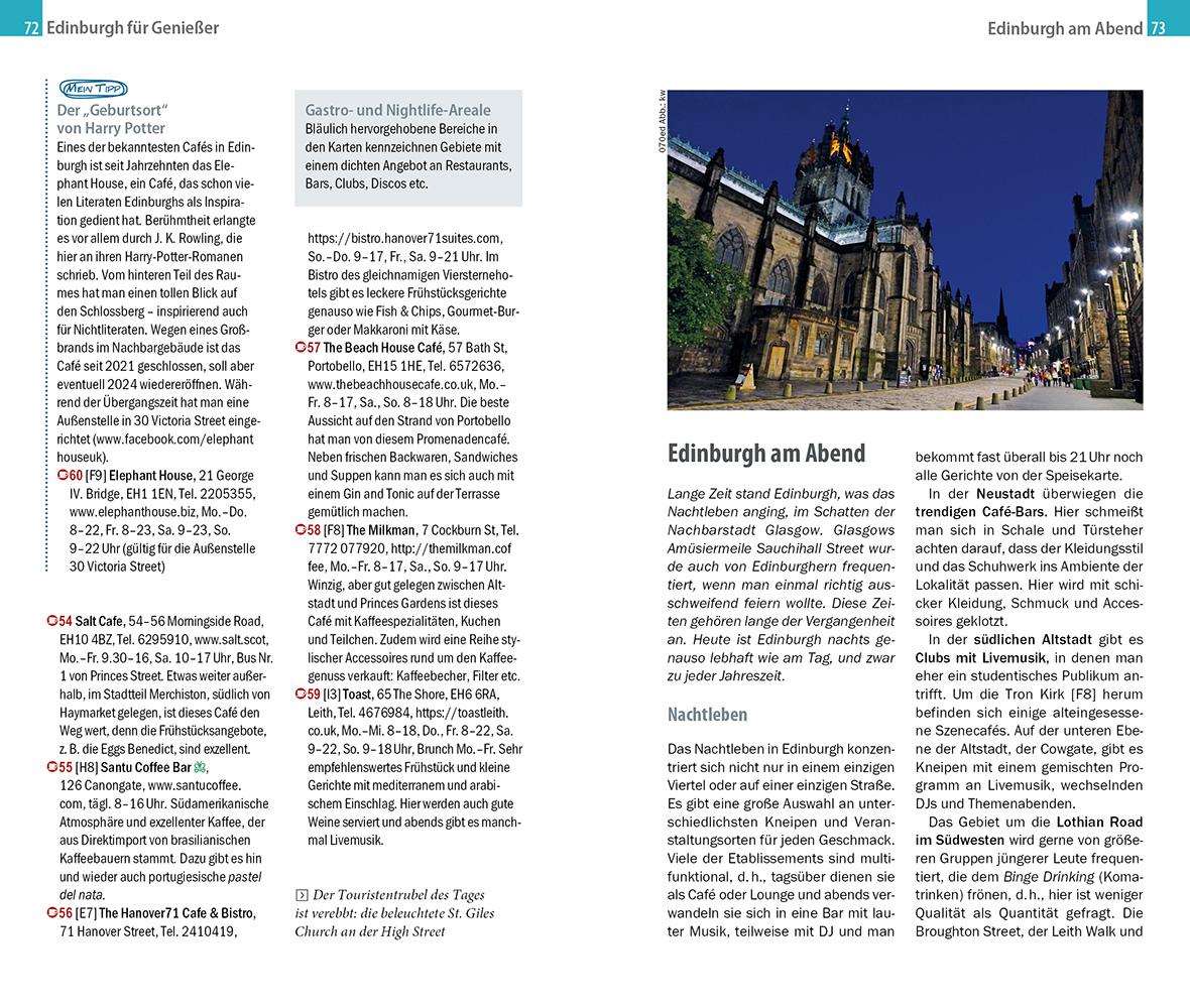 Beispielinhalt (Bild) Reise Know-How CityTrip Edinburgh