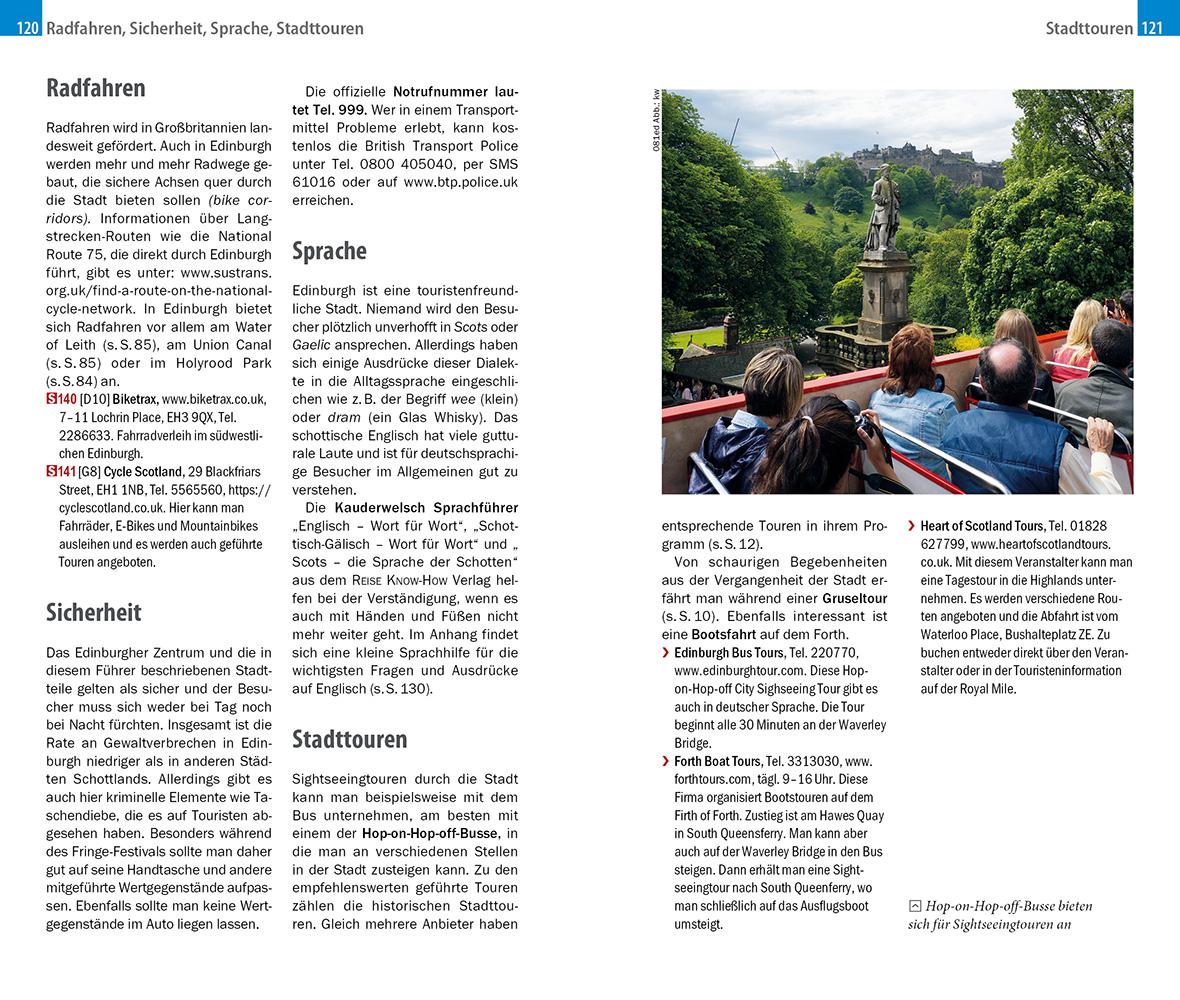 Beispielinhalt (Bild) Reise Know-How CityTrip Edinburgh