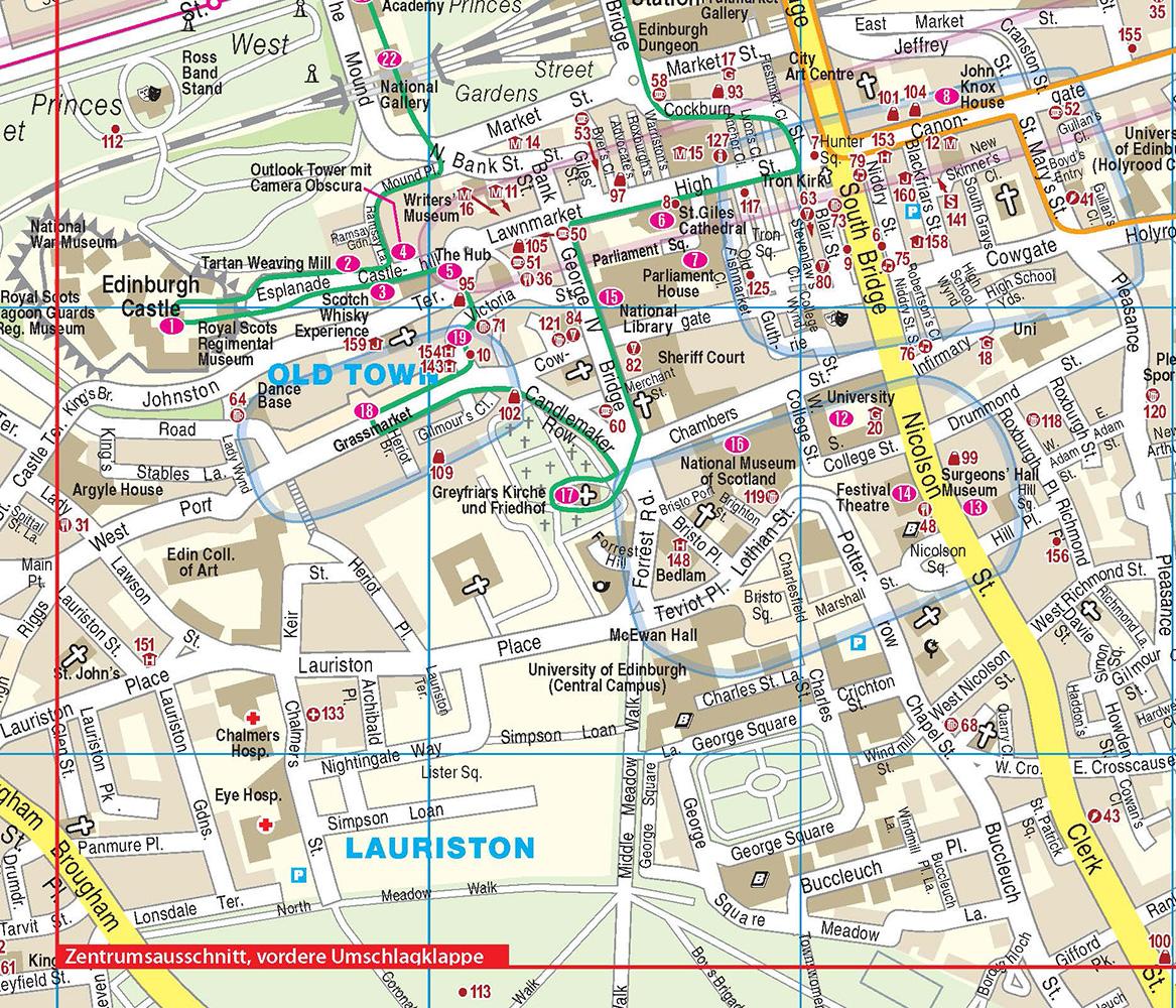 Beispielinhalt (Bild) Reise Know-How CityTrip Edinburgh