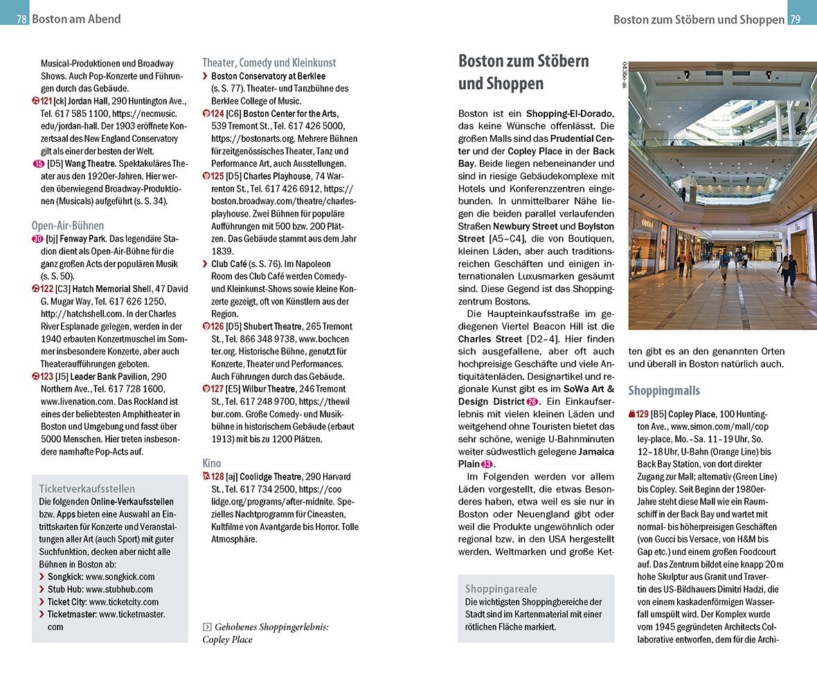 Beispielinhalt (Bild) Reise Know-How CityTrip Boston