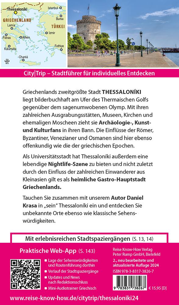 Rückseitencover Reise Know-How CityTrip Thessaloniki