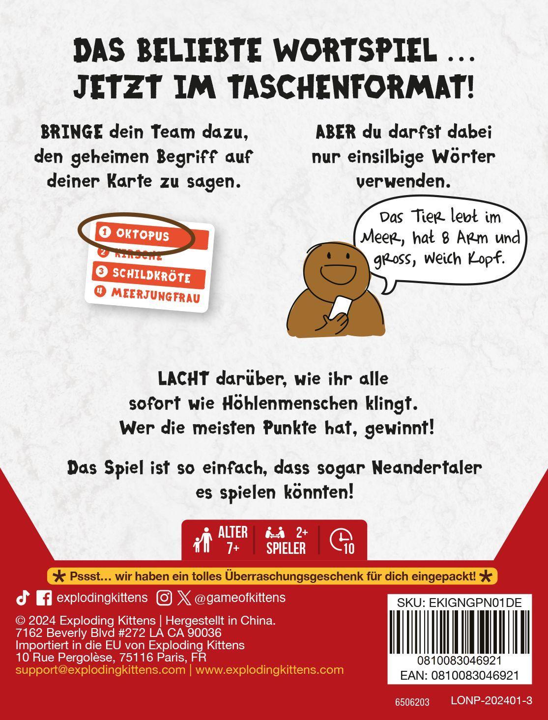 Beispielinhalt (Bild) Poesie für Neandertaler: Grab & Game