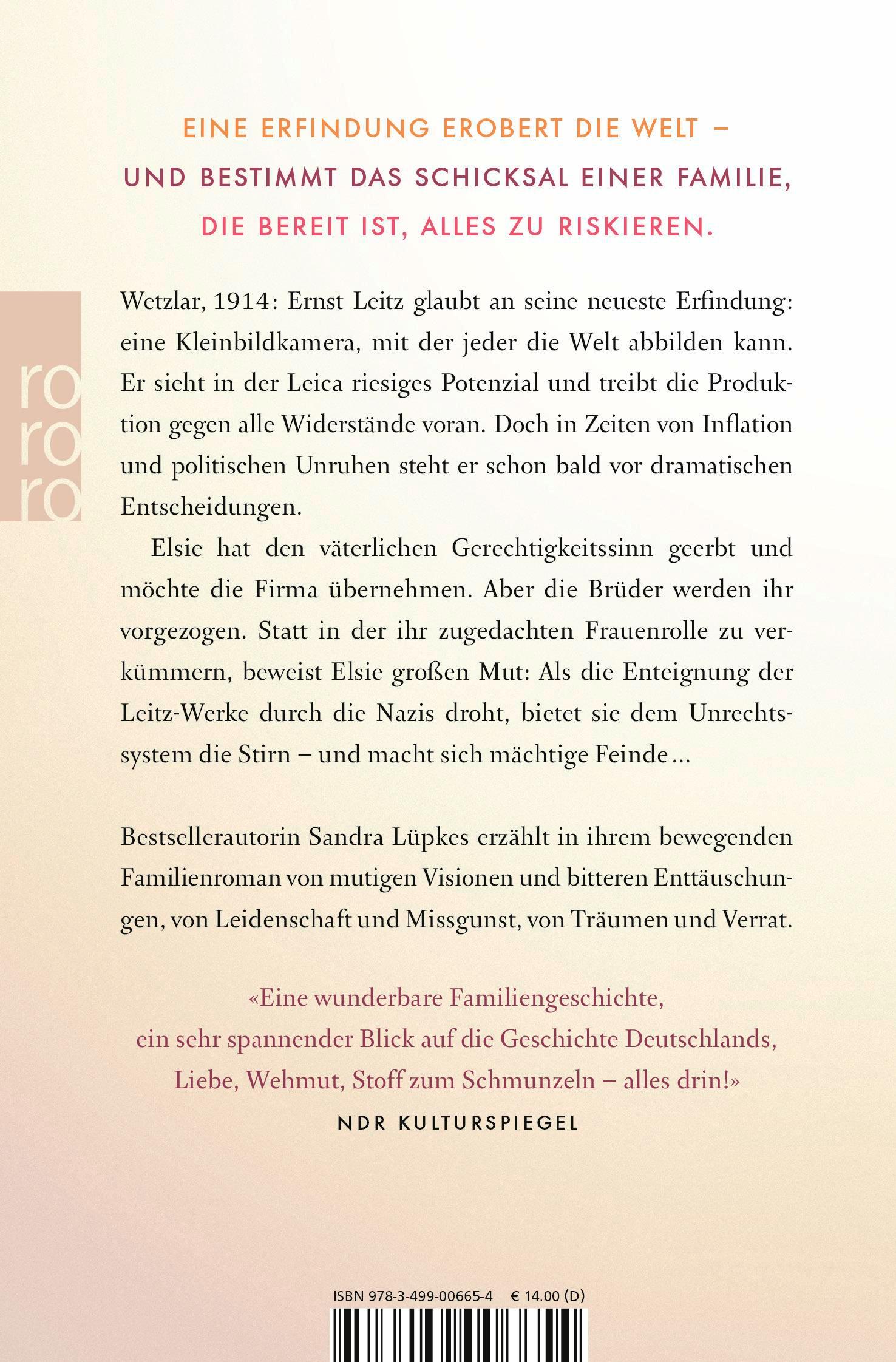 Rückseitencover Das Licht im Rücken