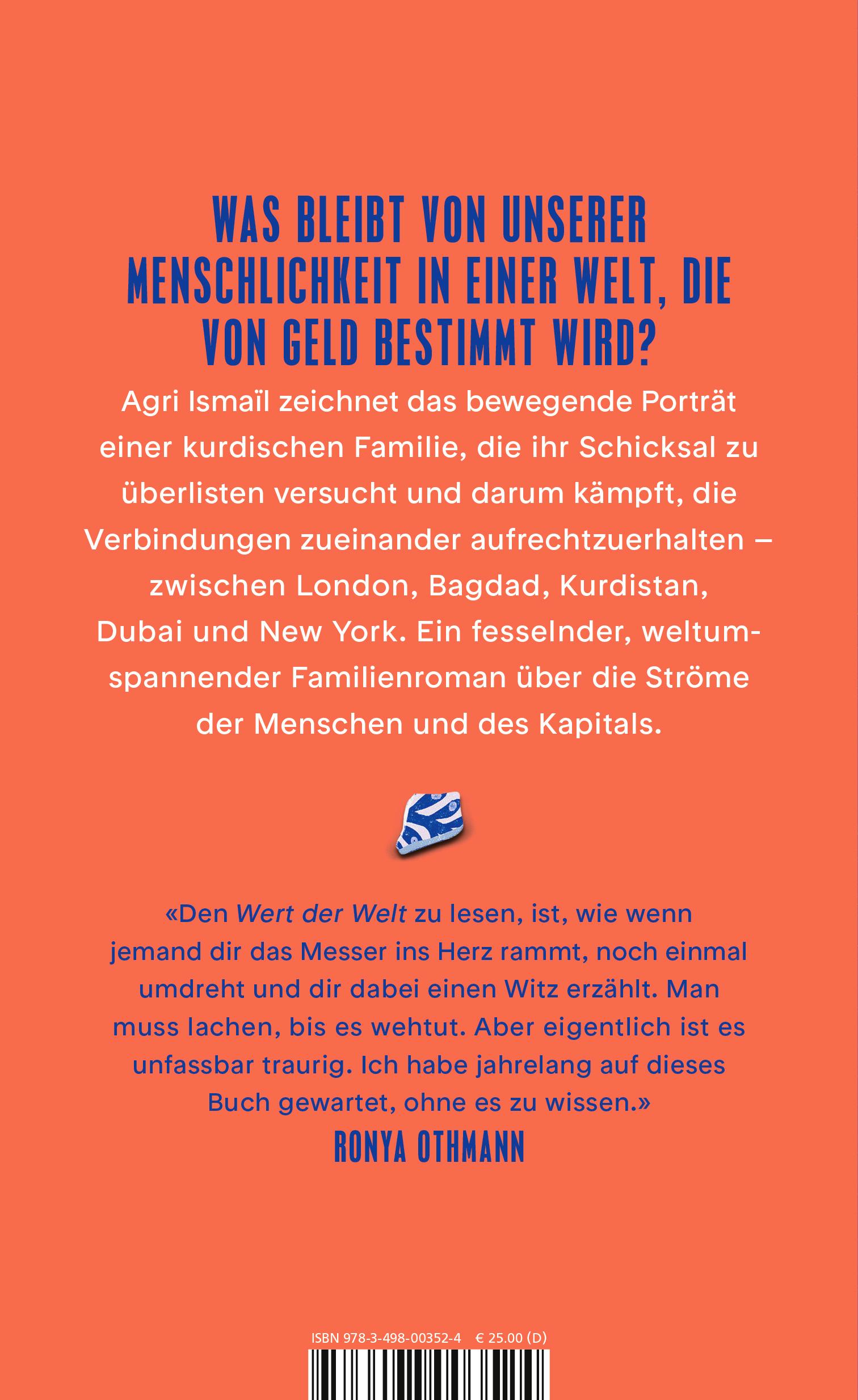 Rückseitencover Der Wert der Welt