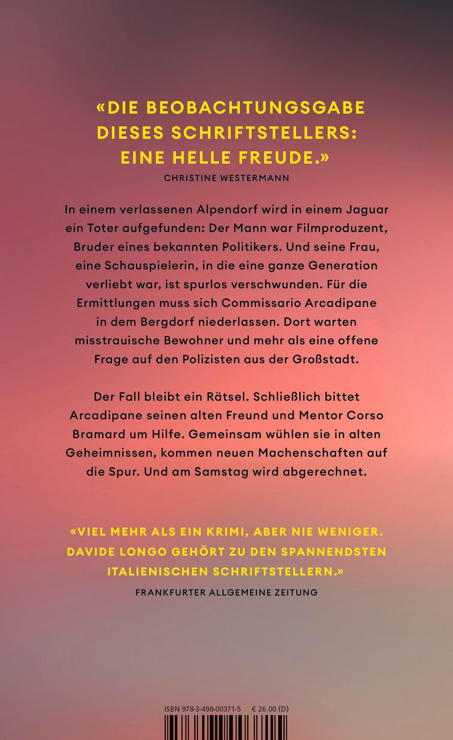 Rückseitencover Am Samstag wird abgerechnet
