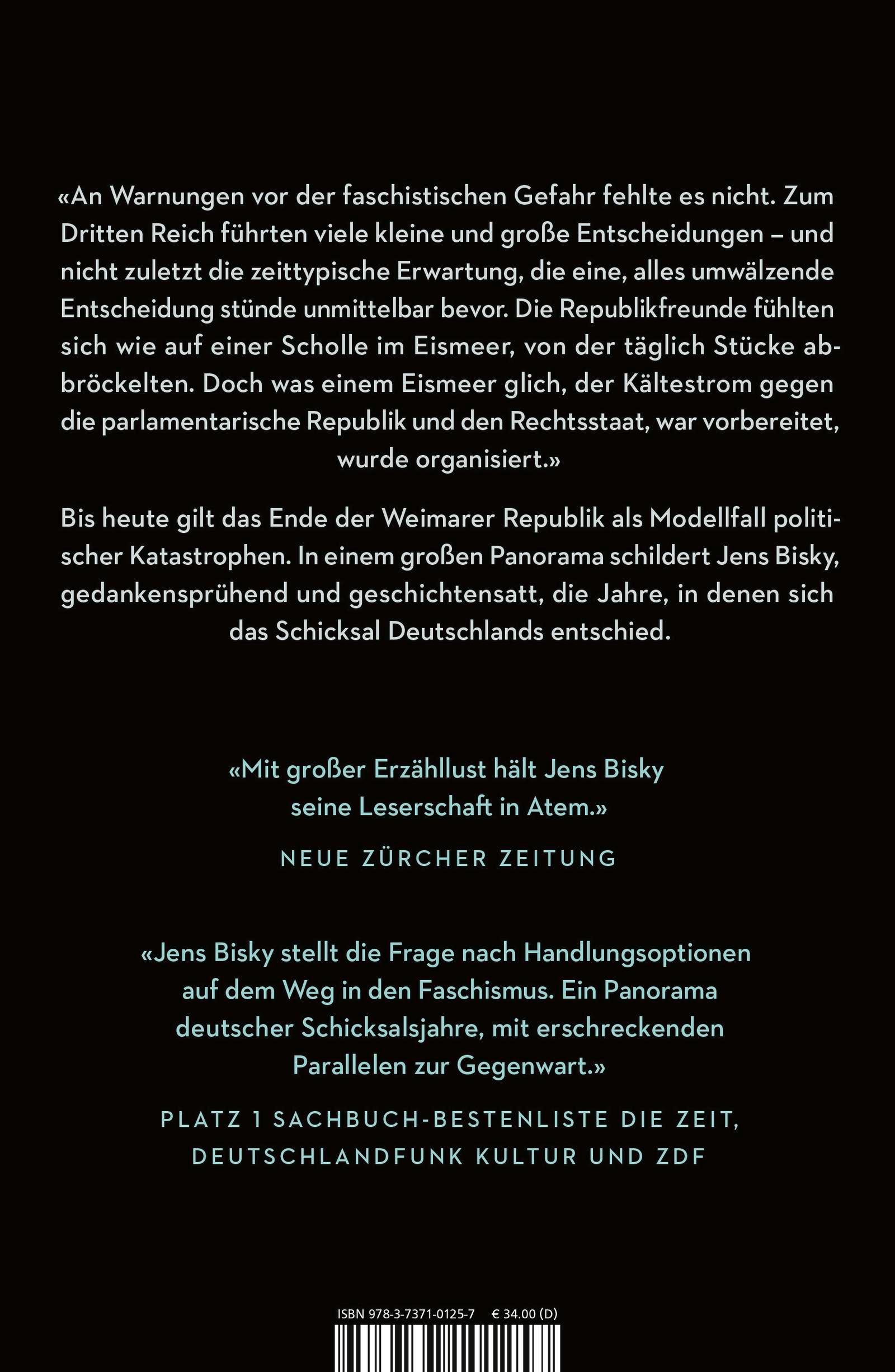 Rückseitencover Die Entscheidung