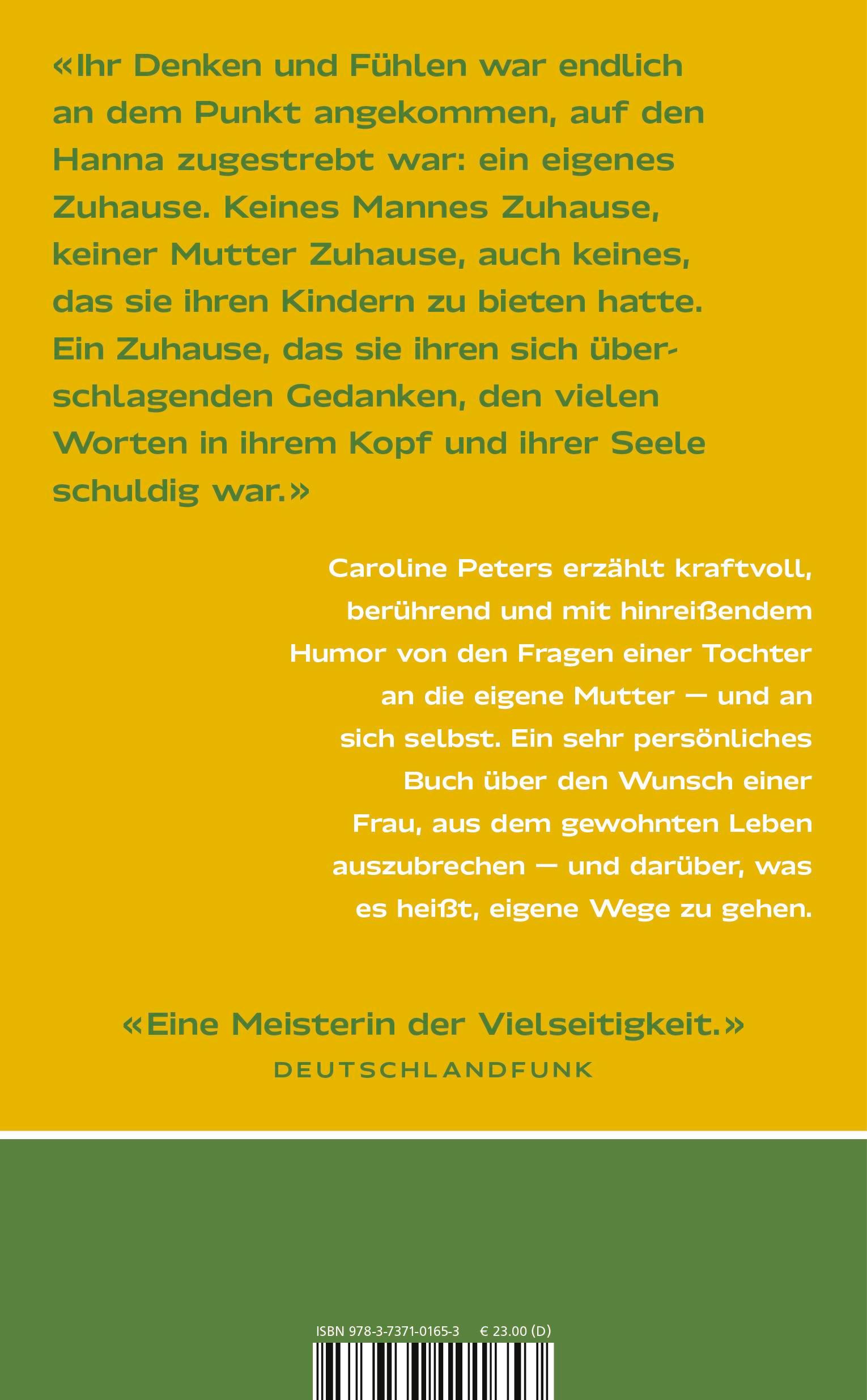 Rückseitencover Ein anderes Leben