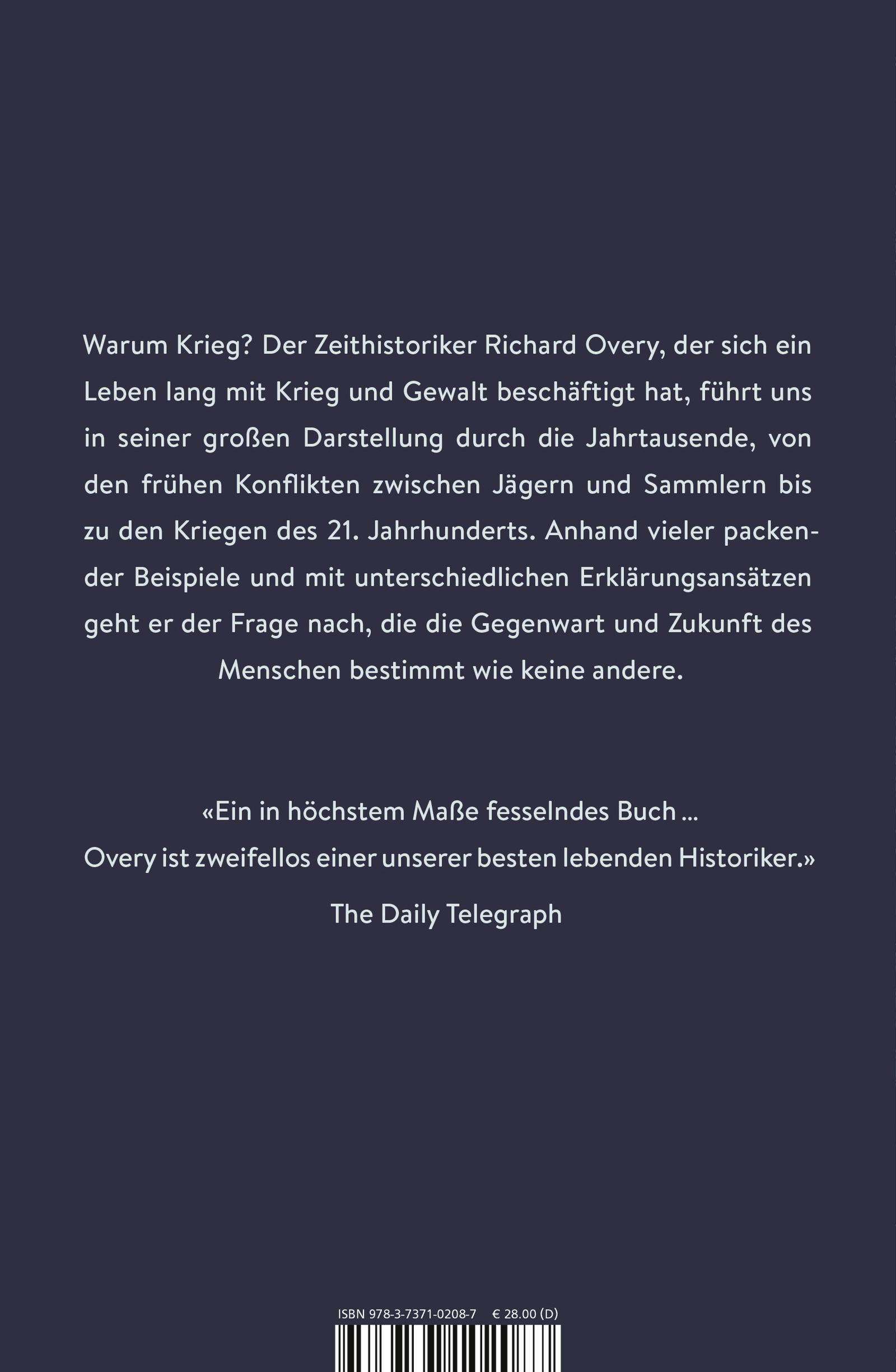 Rückseitencover Warum Krieg?