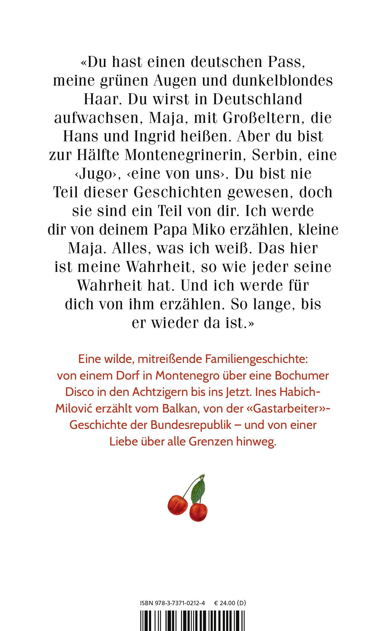 Rückseitencover Dein Vater hat die Taschen voller Kirschen