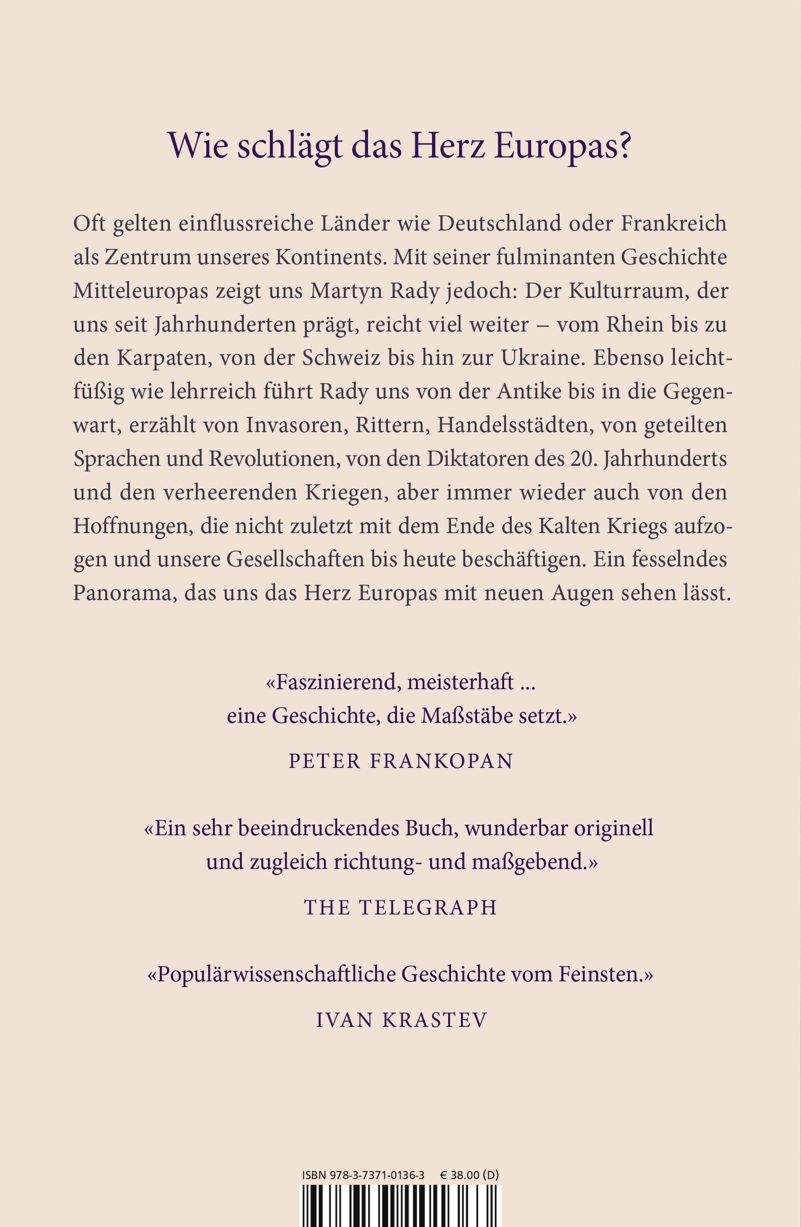Rückseitencover Vom Rhein bis zu den Karpaten