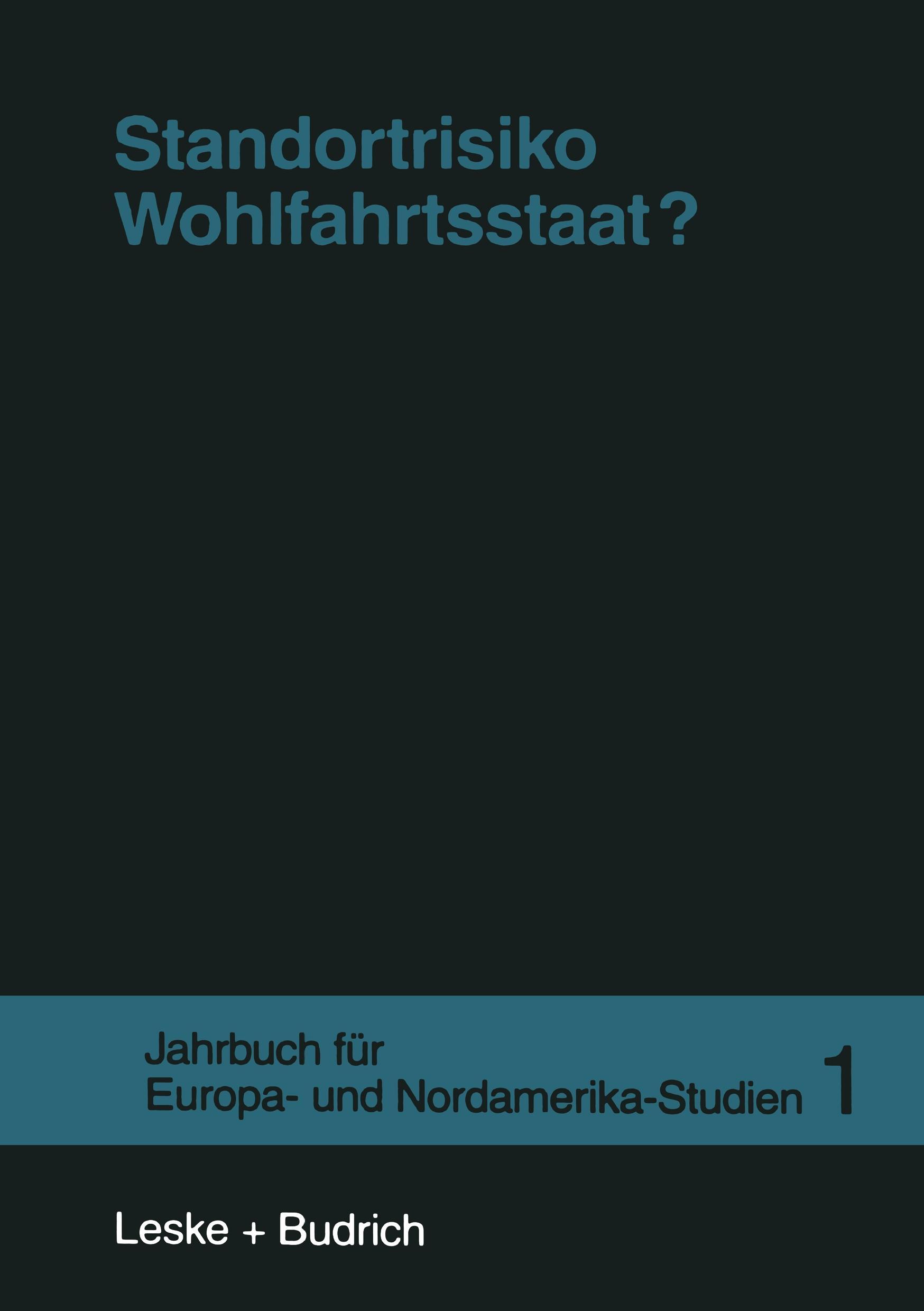 Vorderes Coverbild Standortrisiko Wohlfahrtsstaat?