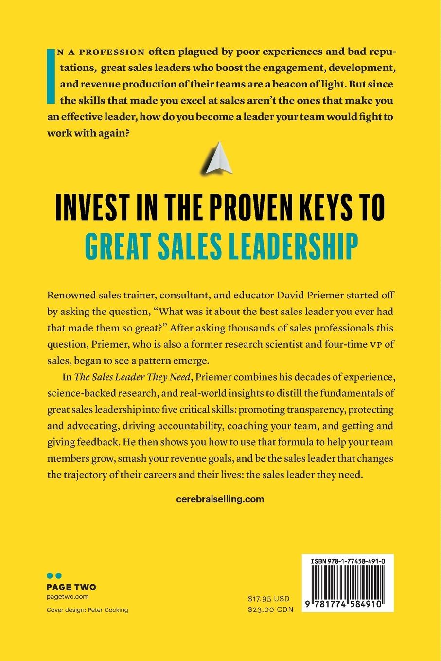 Rückseitencover The Sales Leader They Need