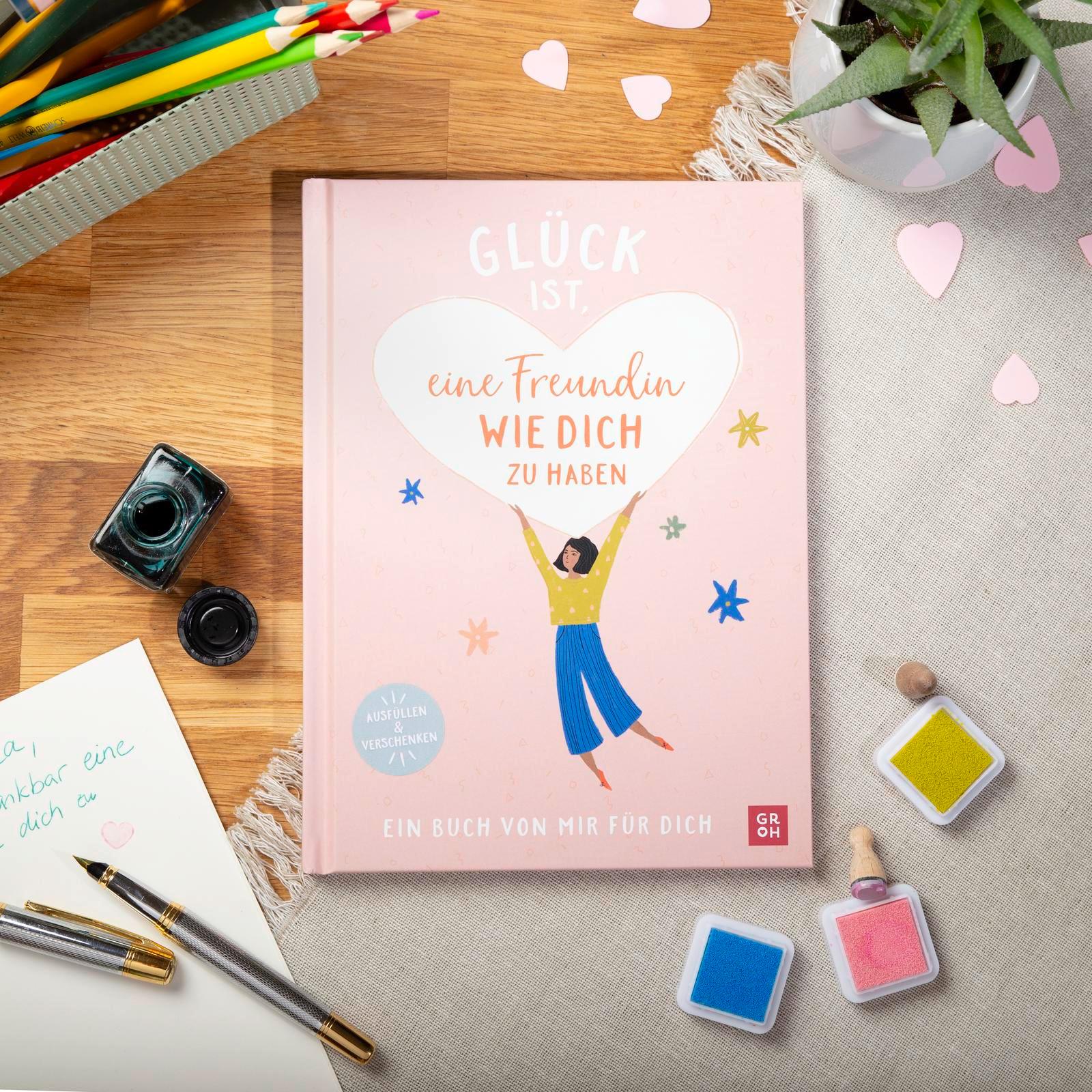 Beispielinhalt (Bild) Glück ist, eine Freundin wie dich zu haben