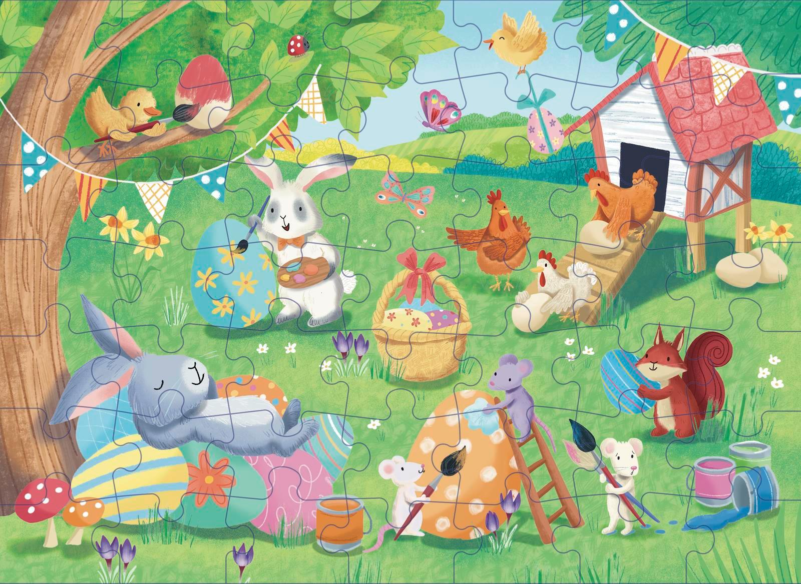 Beispielinhalt (Bild) Mein buntes Mini-Puzzle - Endlich Ostern!