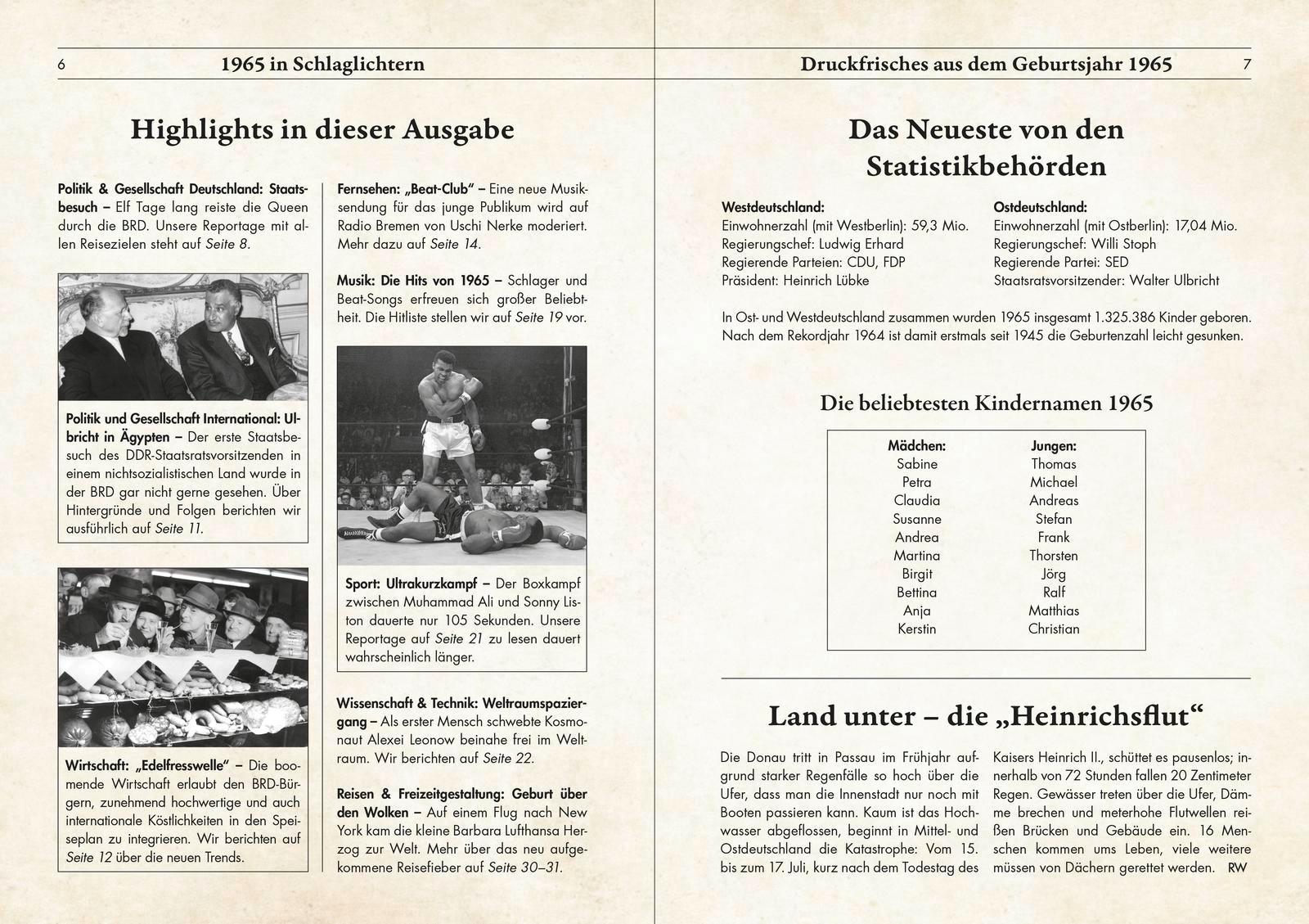 Beispielinhalt (Bild) 1965 - Geburtstagskurier