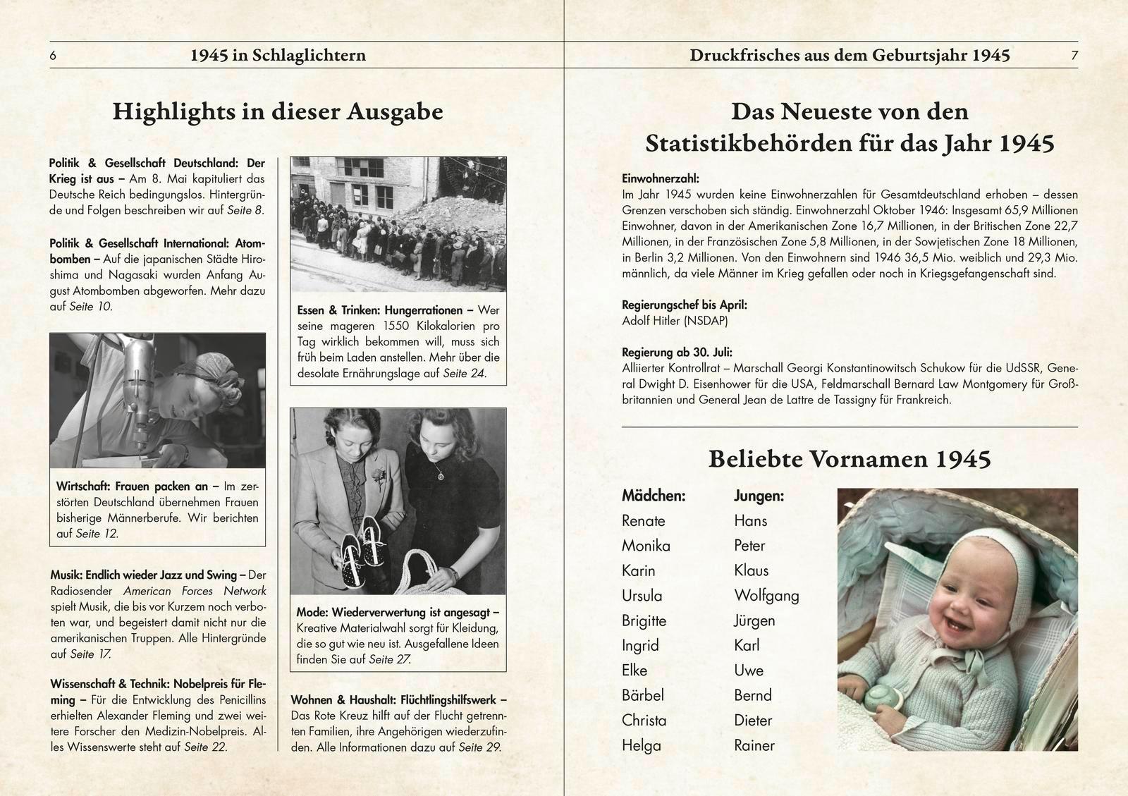 Beispielinhalt (Bild) 1945 - Geburtstagskurier