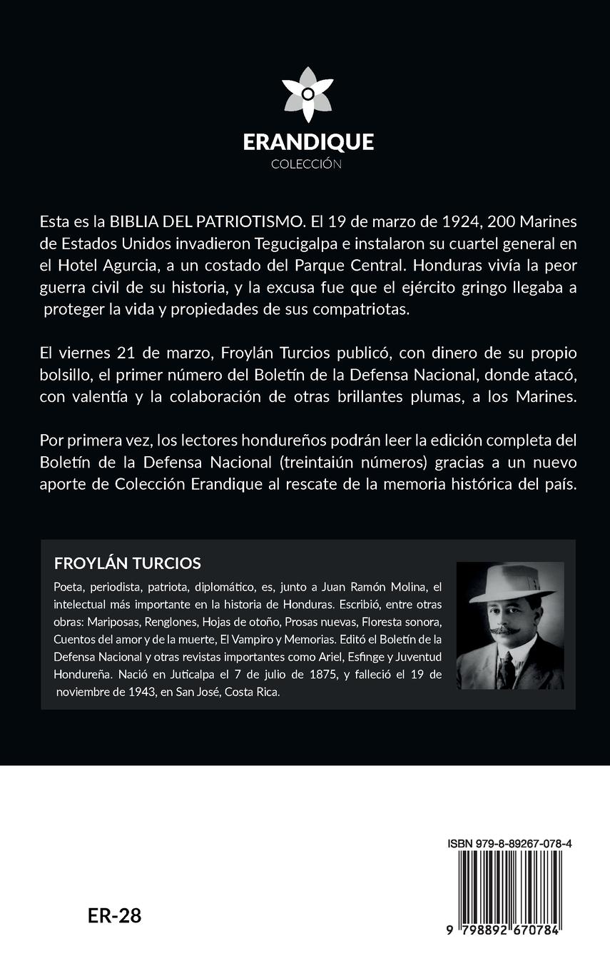 Rückseitencover Boletín de la Defensa Nacional (1924)