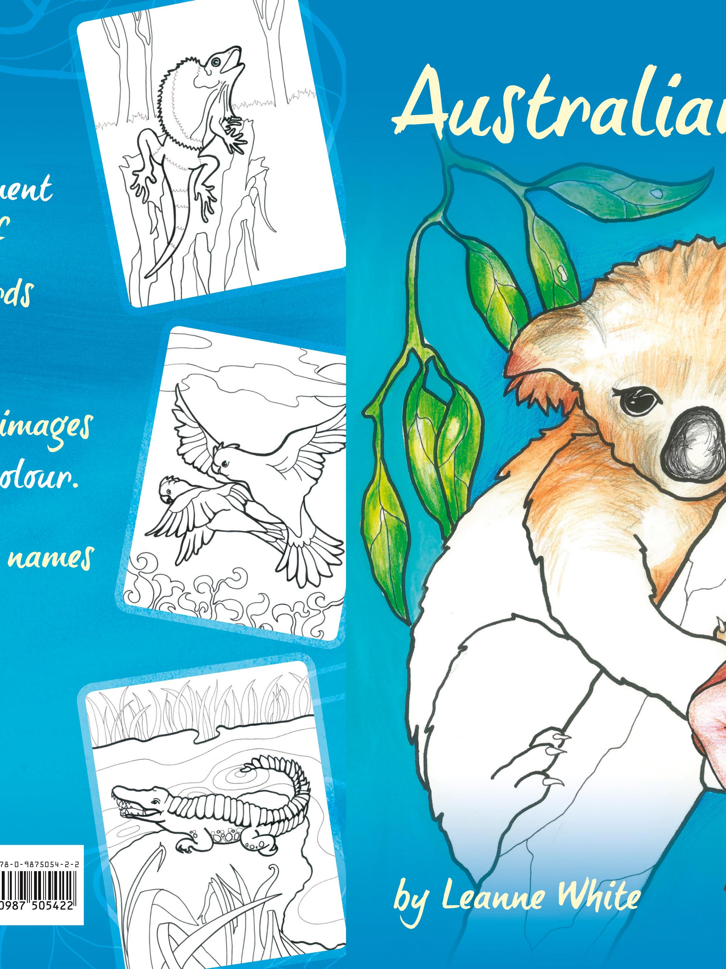 Vorderes Coverbild Australian Animal Colouring Book