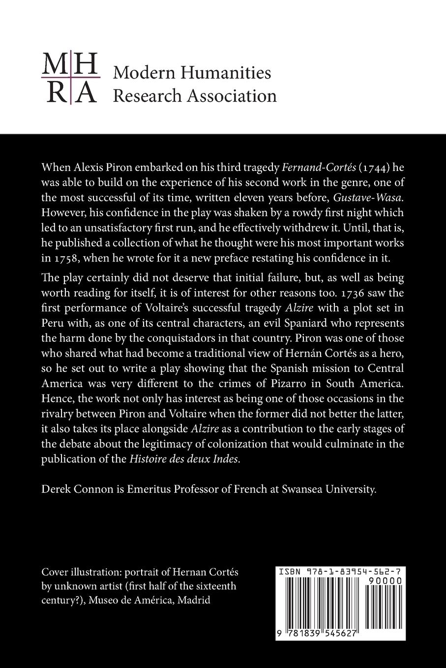 Rückseitencover Alexis Piron, Fernand-Cortés