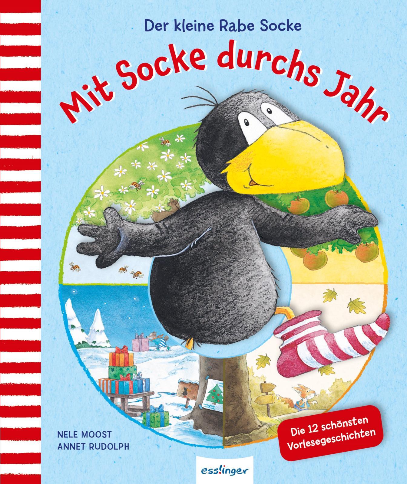 Vorderes Coverbild Der kleine Rabe Socke: Mit Socke durchs Jahr
