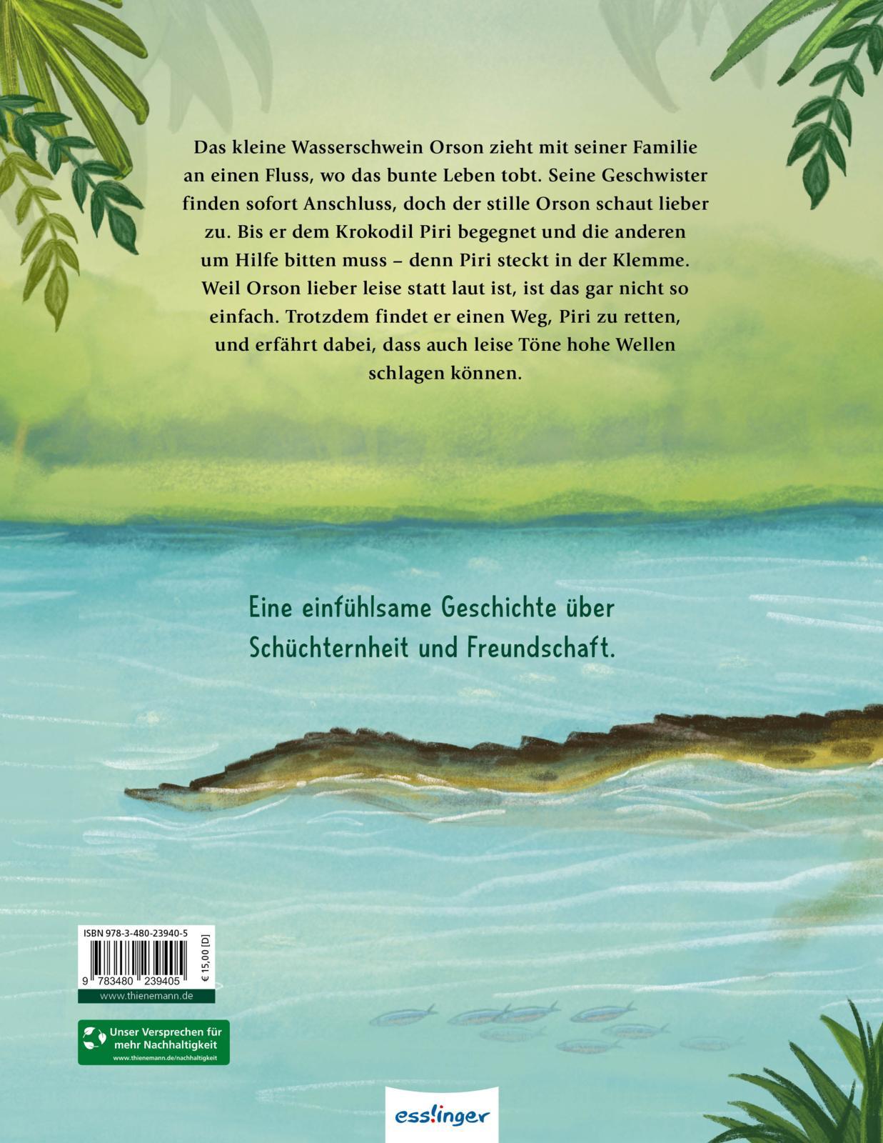 Rückseitencover Du bist nicht allein! Auch ein Wasserschwein darf schüchtern sein
