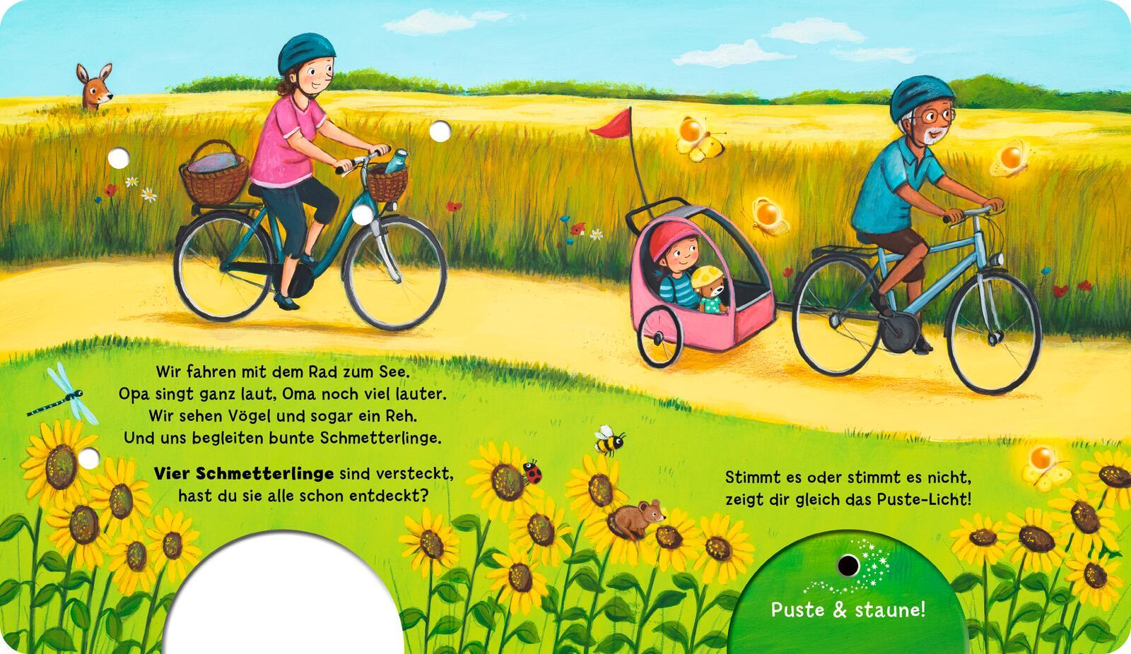 Beispielinhalt (Bild) Mein Puste-Licht-Buch: Ein Tag, wie ich ihn mag!