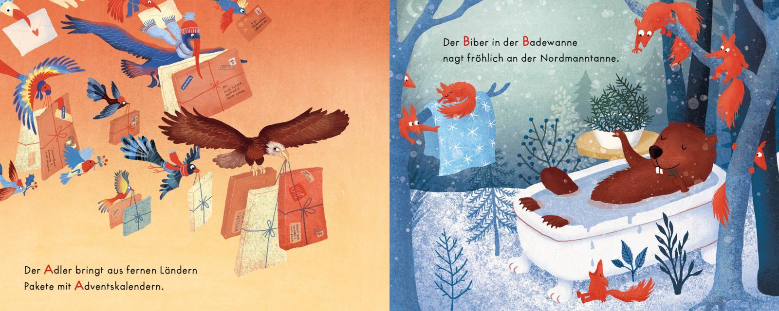 Beispielinhalt (Bild) Der Fuchs hat seine lieben Nöte beim Halleluja auf der Flöte