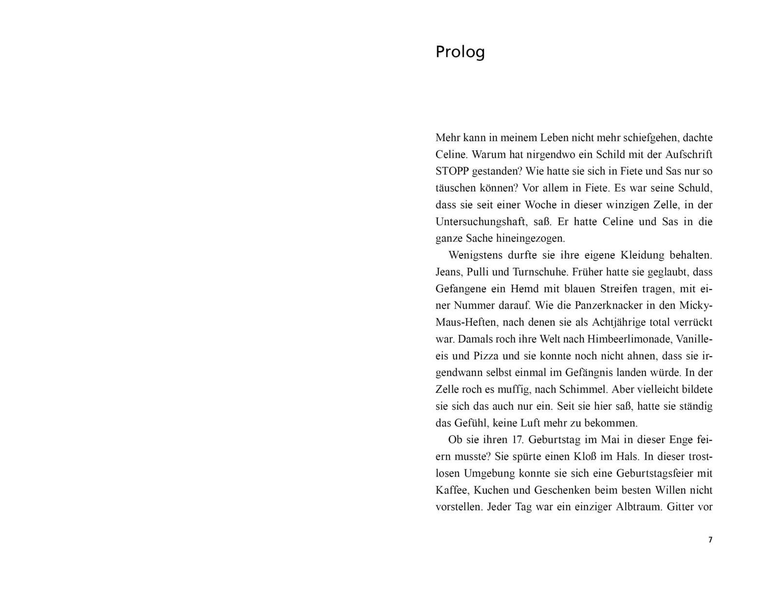 Beispielinhalt (Bild) Girl with a knife