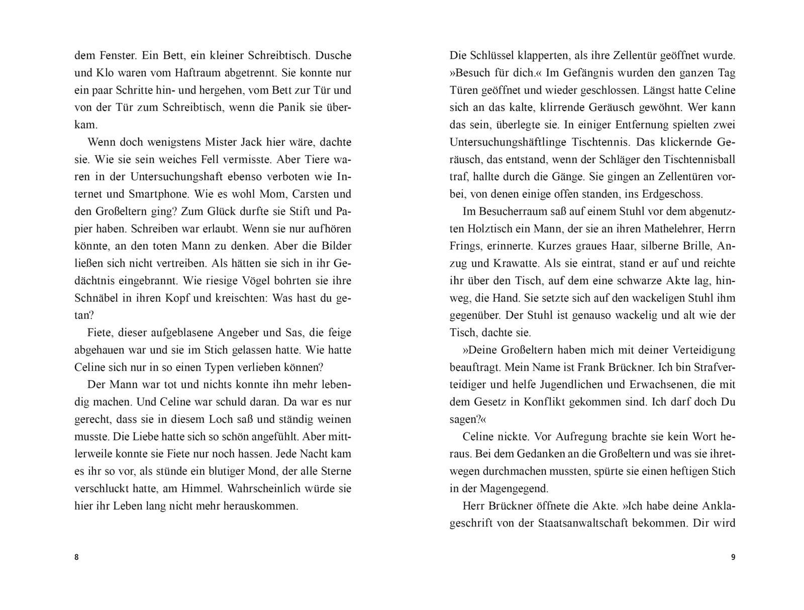 Beispielinhalt (Bild) Girl with a knife