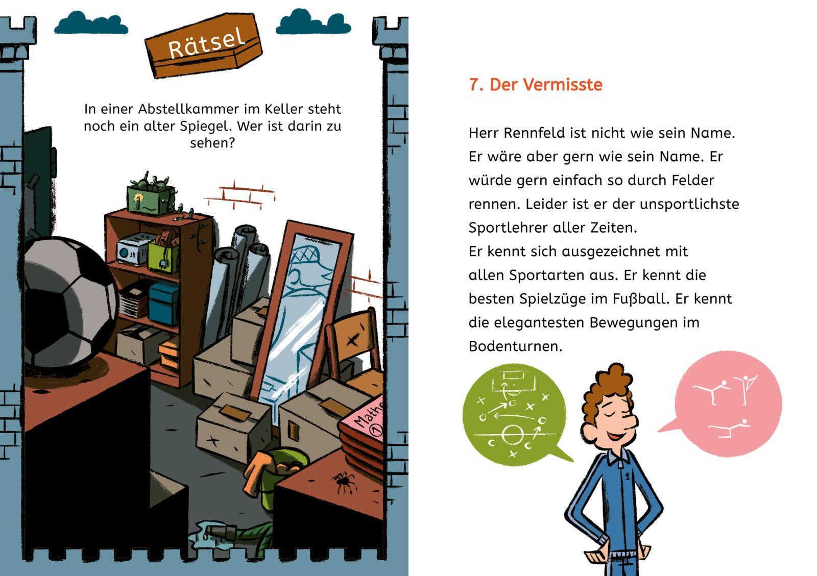 Beispielinhalt (Bild) Kleine Lesehelden: Milla und die verfluchten Vampirzähne