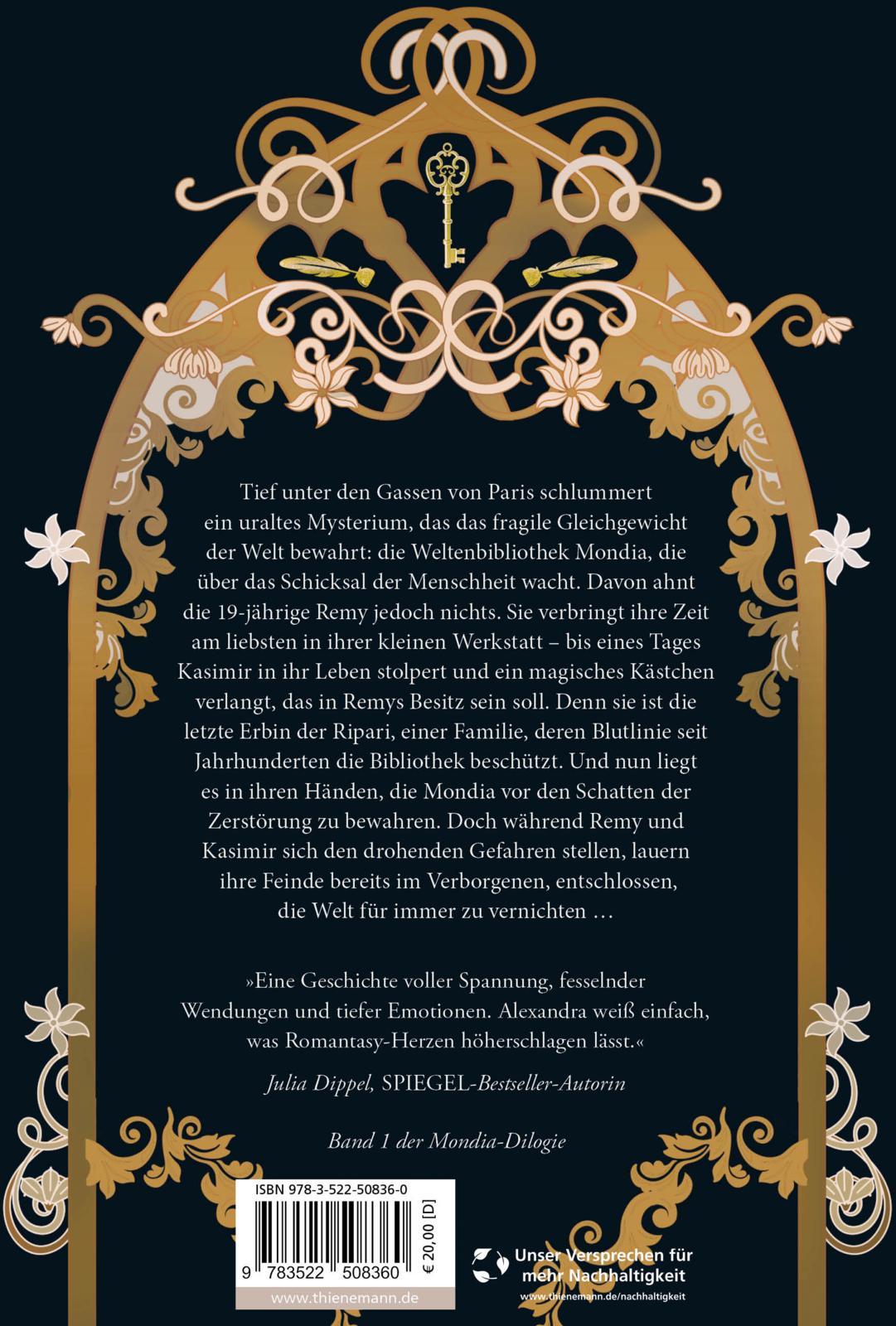 Rückseitencover Mondia-Dilogie 1: Silent Secrets