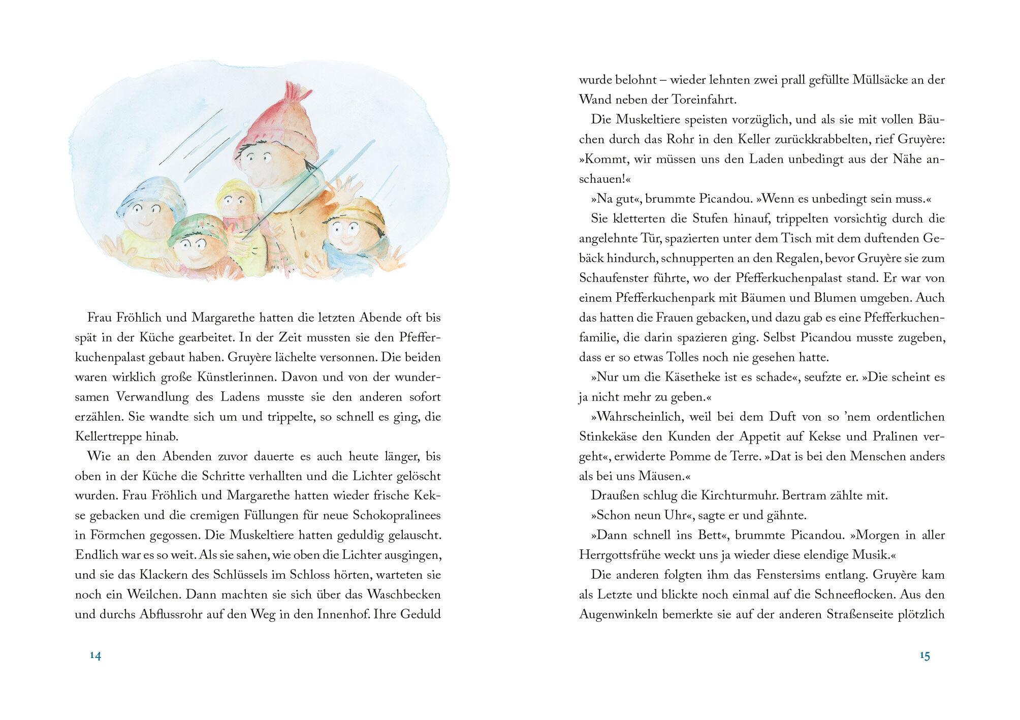 Beispielinhalt (Bild) Die Muskeltiere und das Weihnachtswunder