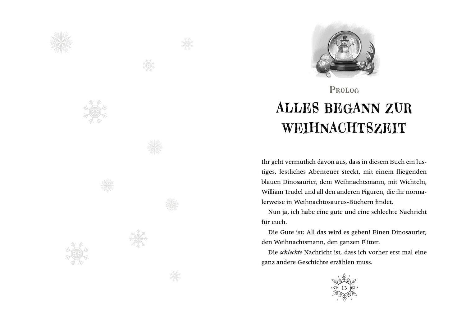 Beispielinhalt (Bild) Der Weihnachtosaurus und der unglaubliche Weihnachtszauber